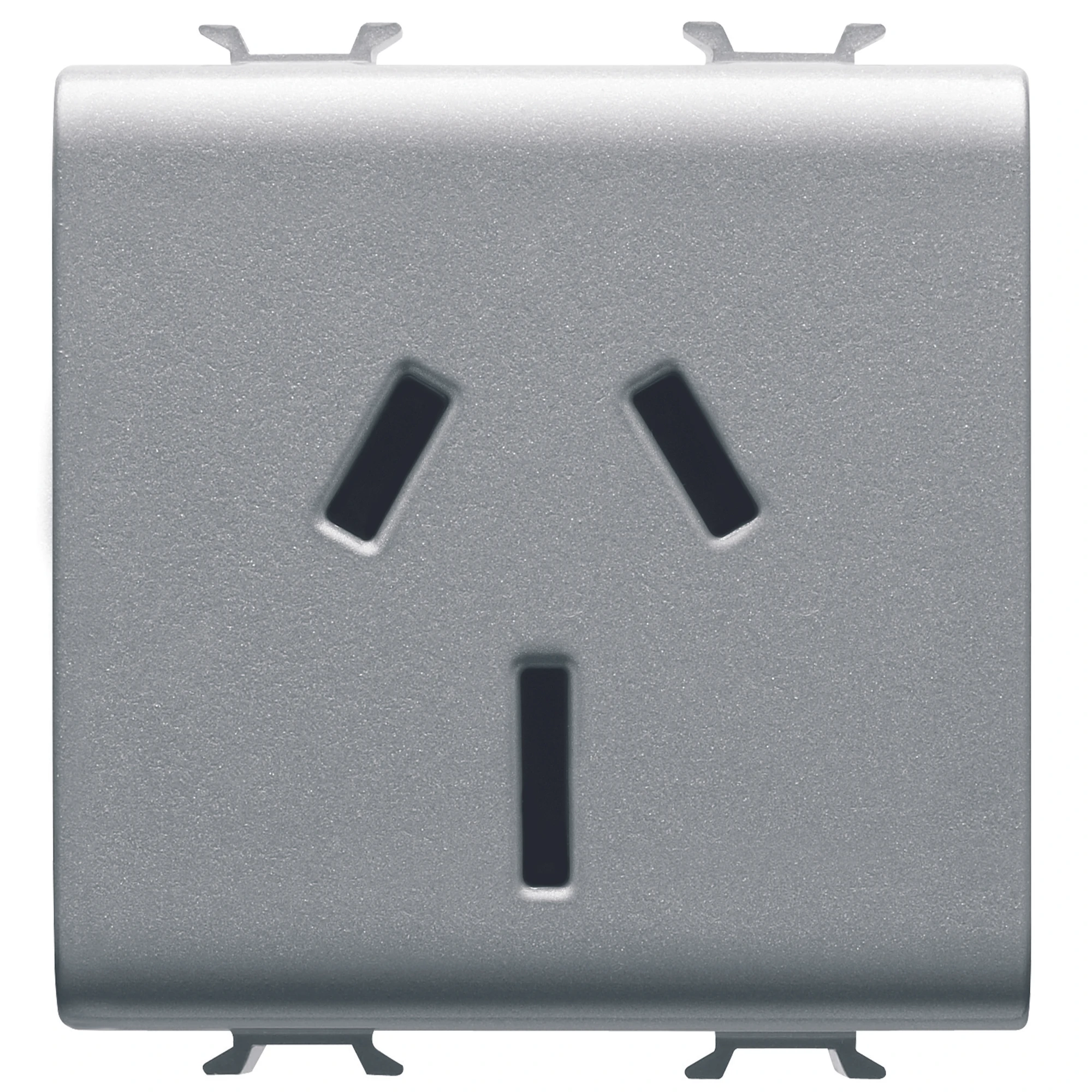 GEWISS GW14307 AUSTRALIAN STANDARD SOCKET-OUTLET 250V ac - 2P+E 15A - 2 MODULES - TITANIUM - CHORUSMART (img_001) GEWISS GW14307 AUSTRALIAN STANDARD SOCKET-OUTLET 250V ac - 2P+E 15A - 2 MODULES - TITANIUM - CHORUSMART (img_001)