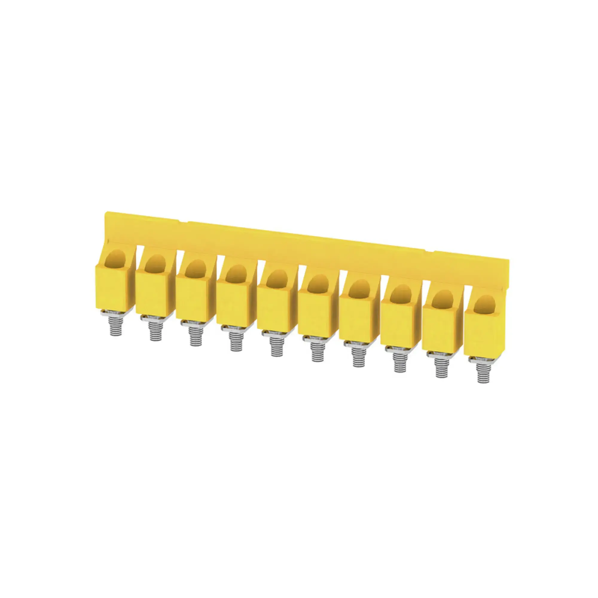 Weidmüller 1053360000 Cross-connector (terminal), when screwed in, yellow, 101 A, Number of poles: 10, Pitch in mm: 11.90, Insulated: Yes, Width: 10.4 mm (img_001) Weidmüller 1053360000 Cross-connector (terminal), when screwed in, yellow, 101 A, Number of poles: 10, Pitch in mm: 11.90, Insulated: Yes, Width: 10.4 mm (img_001)