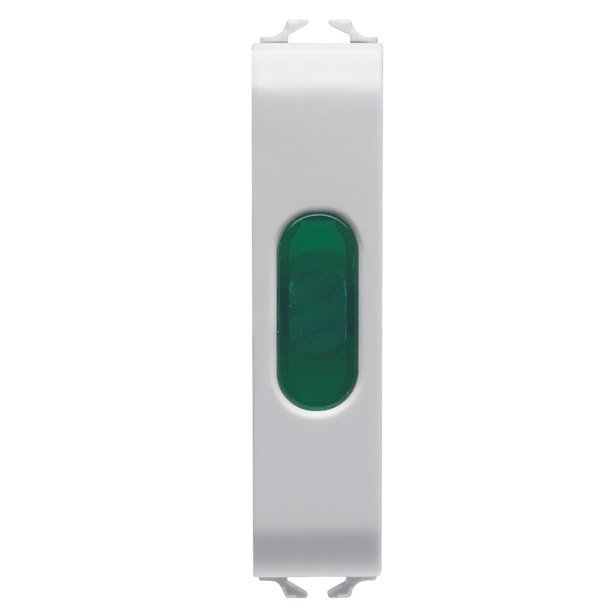 GEWISS GW10642 SINGLE INDICATOR LAMP - GREEN - 1/2 MODULE - GLOSSY WHITE - CHORUSMART (img_001) GEWISS GW10642 SINGLE INDICATOR LAMP - GREEN - 1/2 MODULE - GLOSSY WHITE - CHORUSMART (img_001)