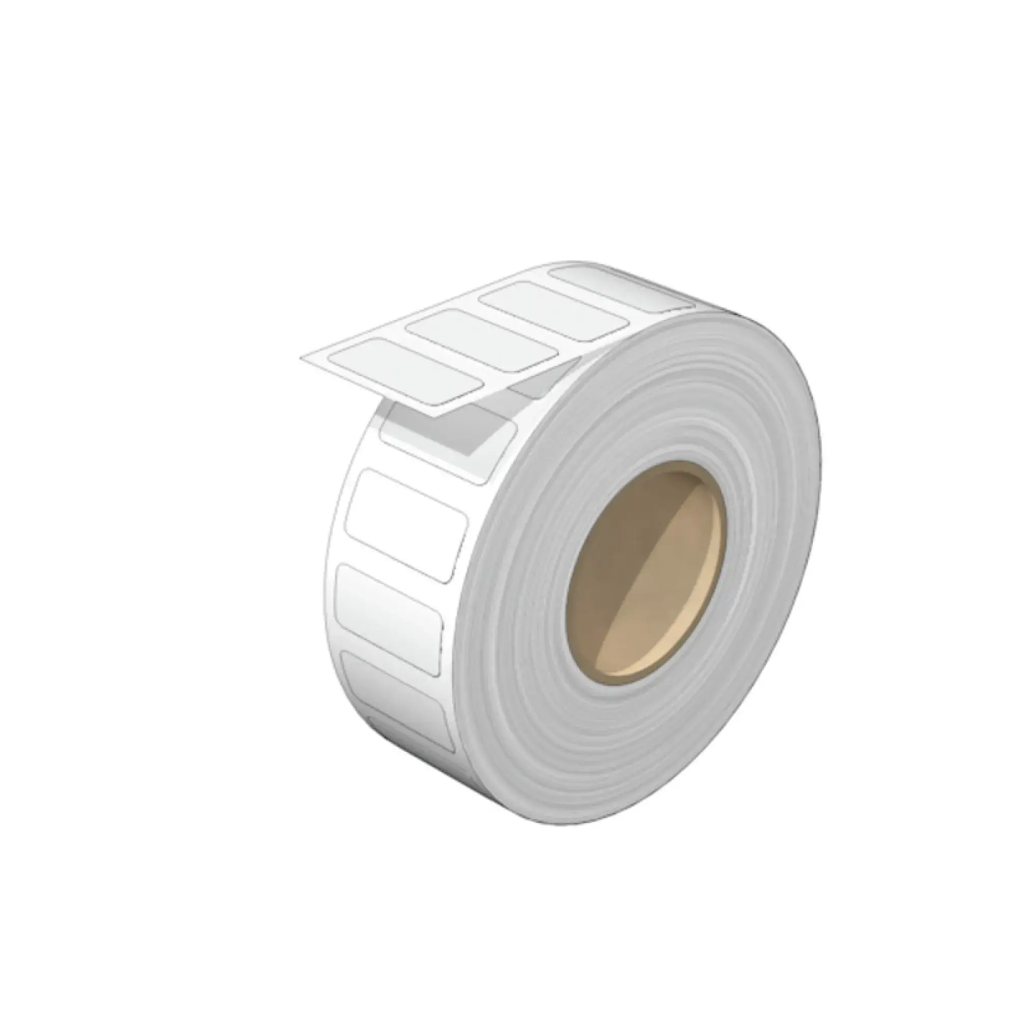 Weidmüller 2496870000 Device marking, Width: 27 mm, Polyester, white, Operating temperature range: -40...120 °C (img_001)