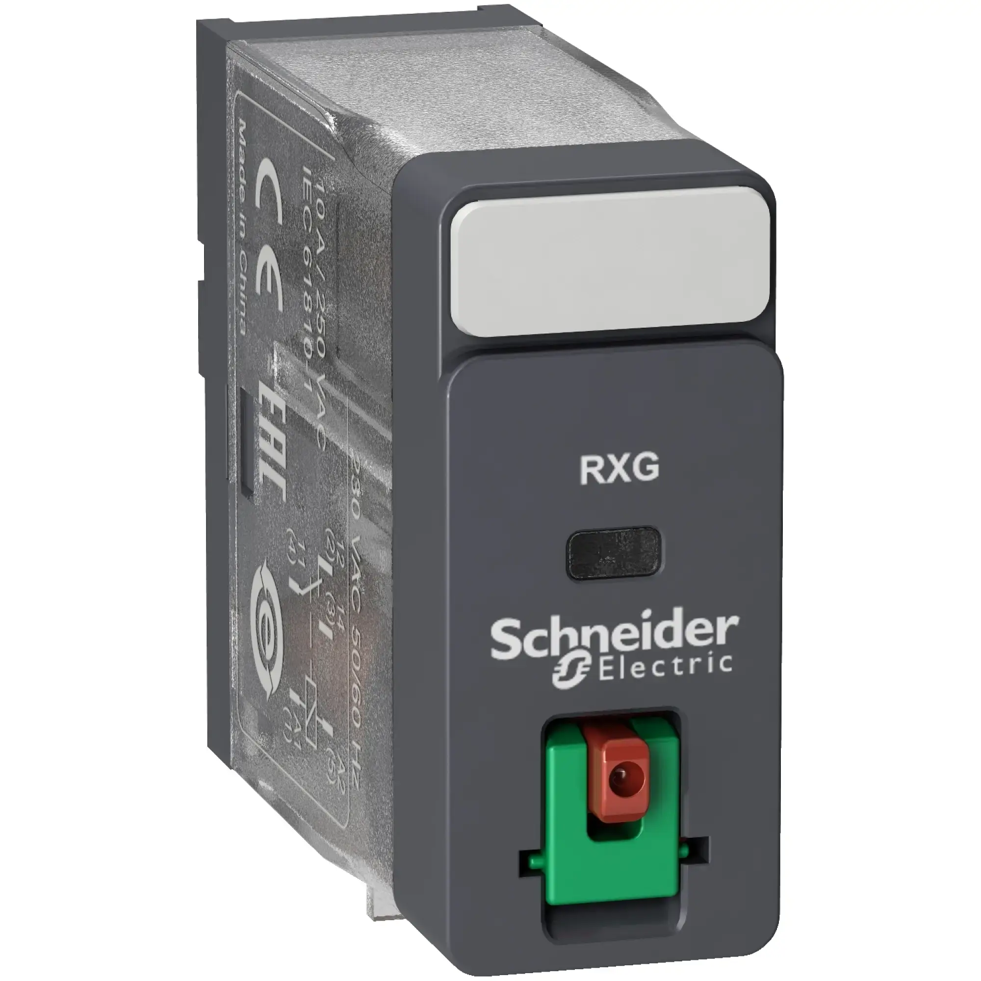 Schneider Electric RXG11P7 Plug-in Interface Relay RXG, 1 C/O, 10 A, 230VAC, without LED, with test button (img_006) Schneider Electric RXG11P7 Plug-in Interface Relay RXG, 1 C/O, 10 A, 230VAC, without LED, with test button (img_006)