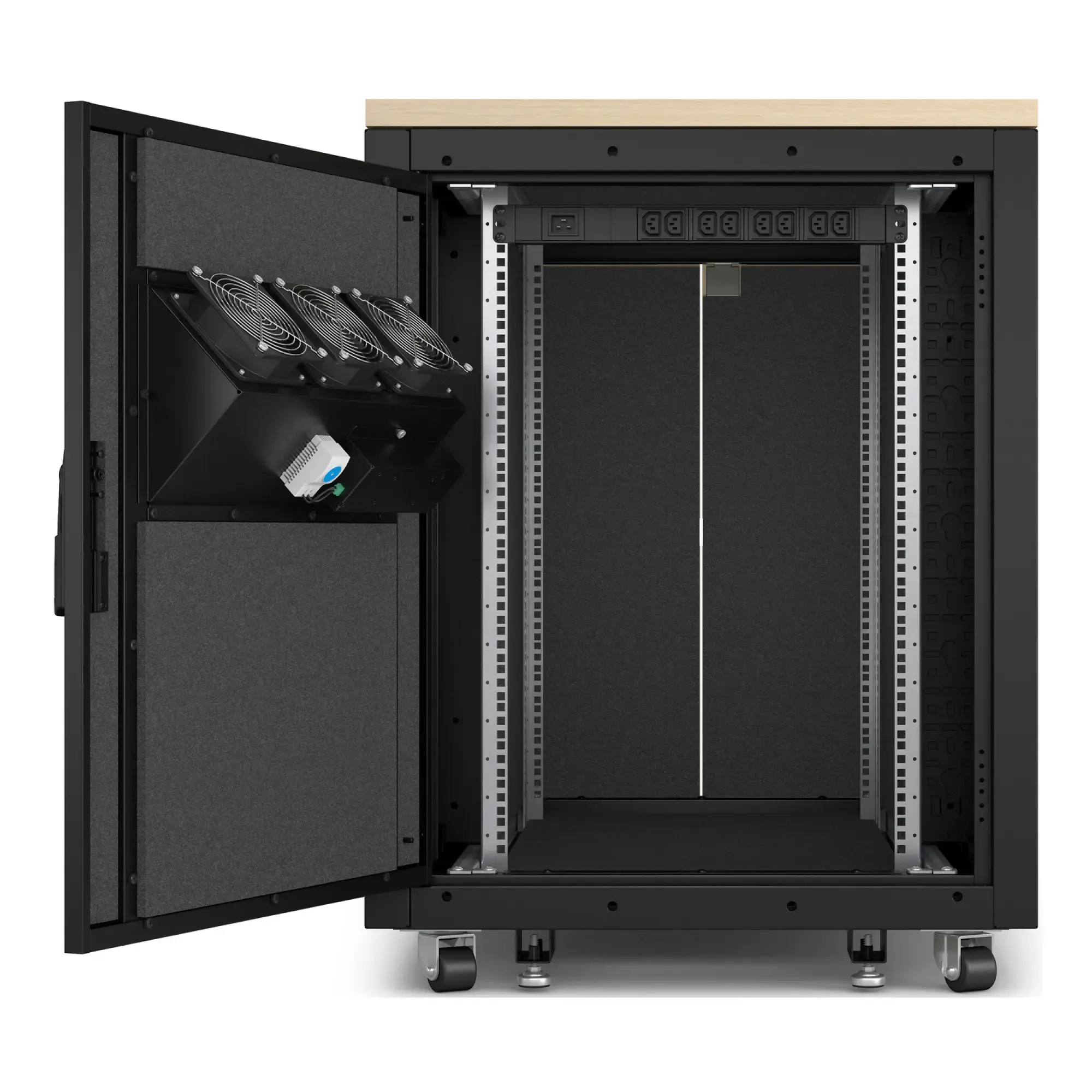 APC AR4017IA APC NetShelter Soundproof Serverschrank, 17HE, 230V, 1000H x 750B x 1134T mm, Ahorn (img_002) APC AR4017IA APC NetShelter Soundproof Serverschrank, 17HE, 230V, 1000H x 750B x 1134T mm, Ahorn (img_002)