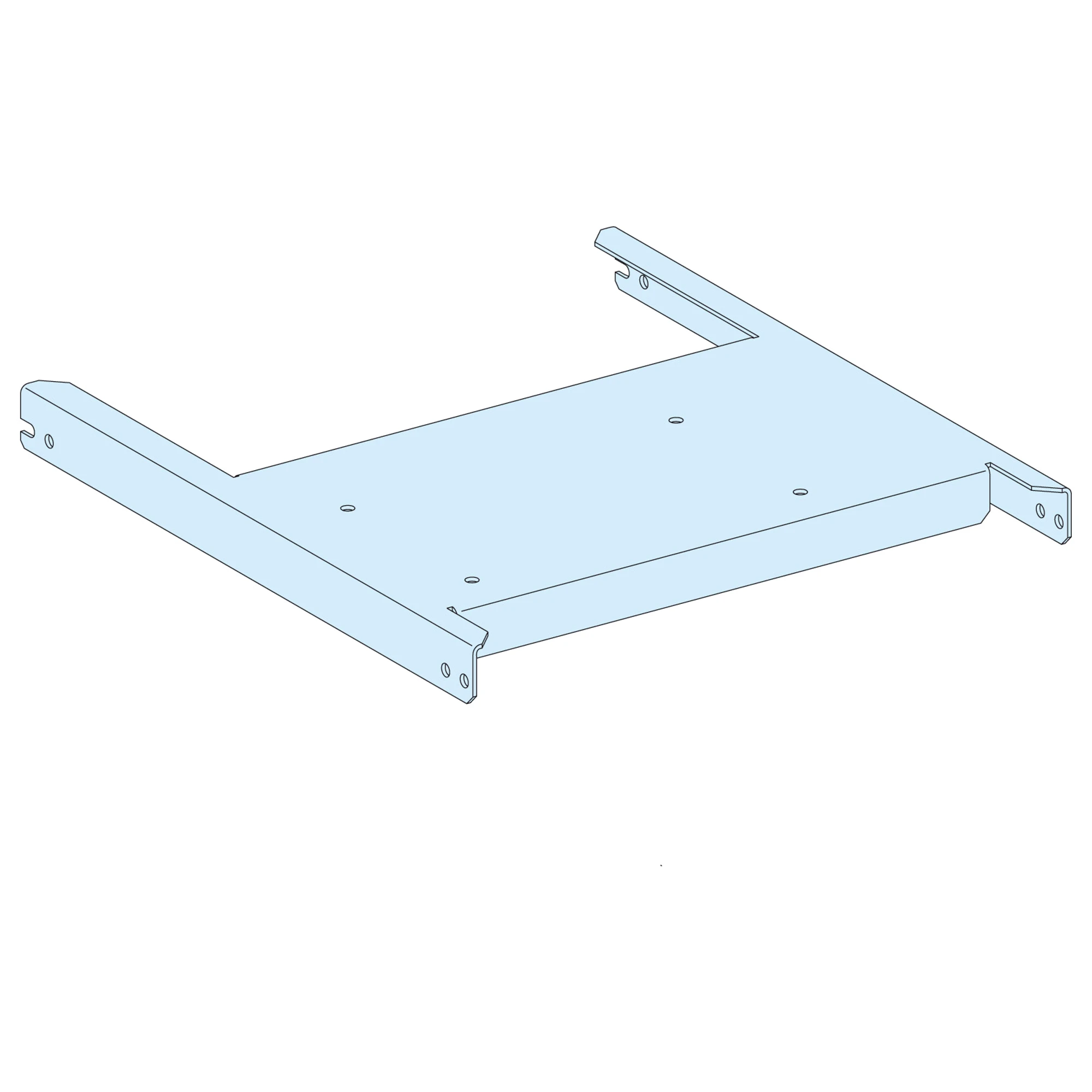 Schneider Electric LVS03488 PrismaSeT-P, Mounting Plate, MasterPacT MTZ1 06-16/ComPacT NS630b-1600 3-pole, Plug-in Technology, Vertical, Width=400mm (img_001)