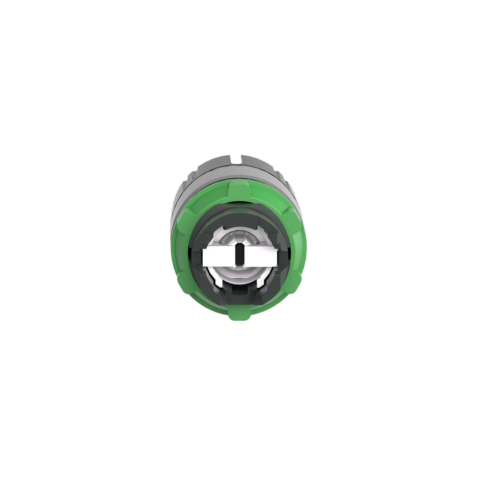 Schneider Electric ZB5AD59C0 Rotary switch, front element, Harmony XB5, plastic, 22mm, light gray, black, 3 positions, center locking (img_002)