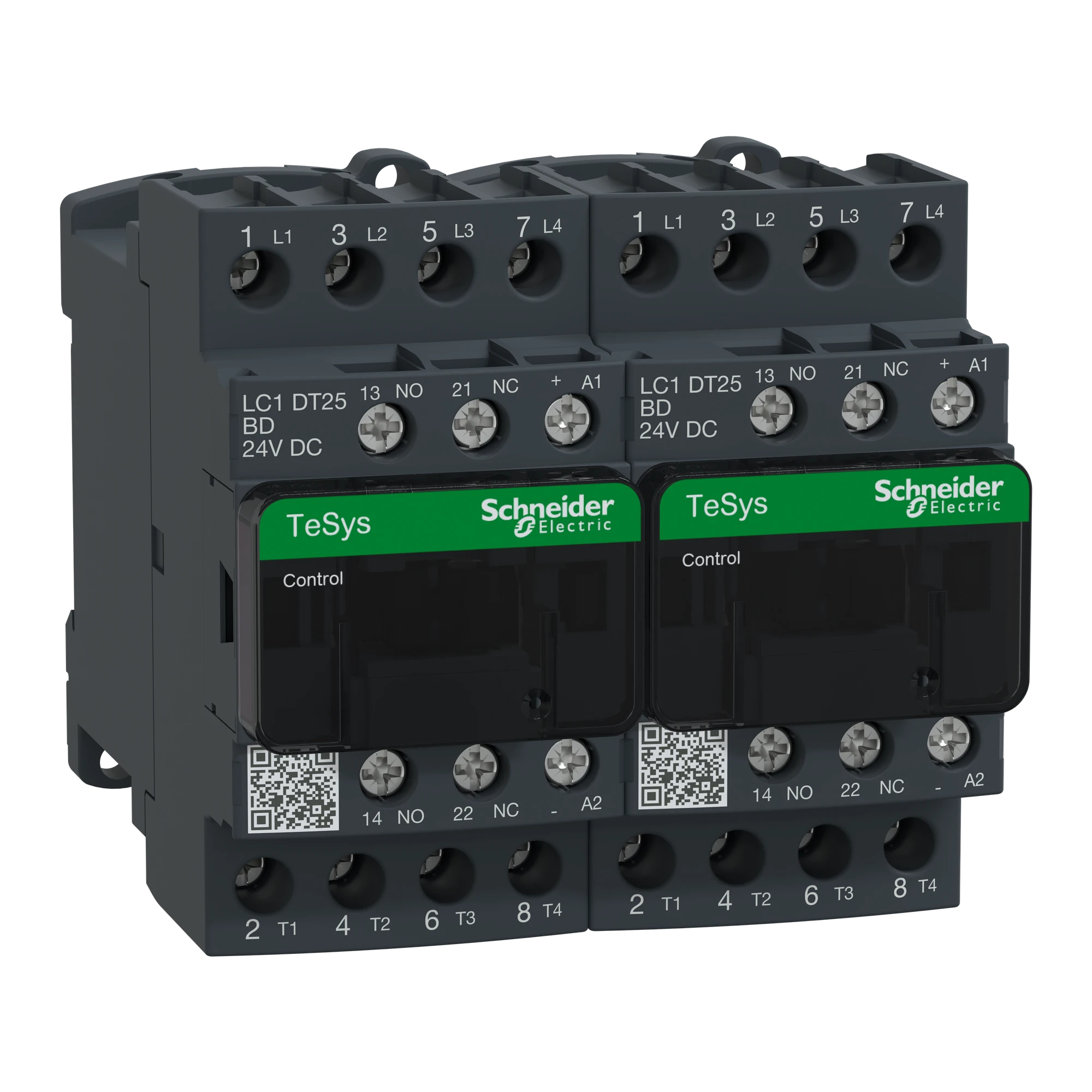 Schneider Electric LC2DT25BD Reversing contactor combination, 4p, 25A/AC1, coil 24V DC (img_001)