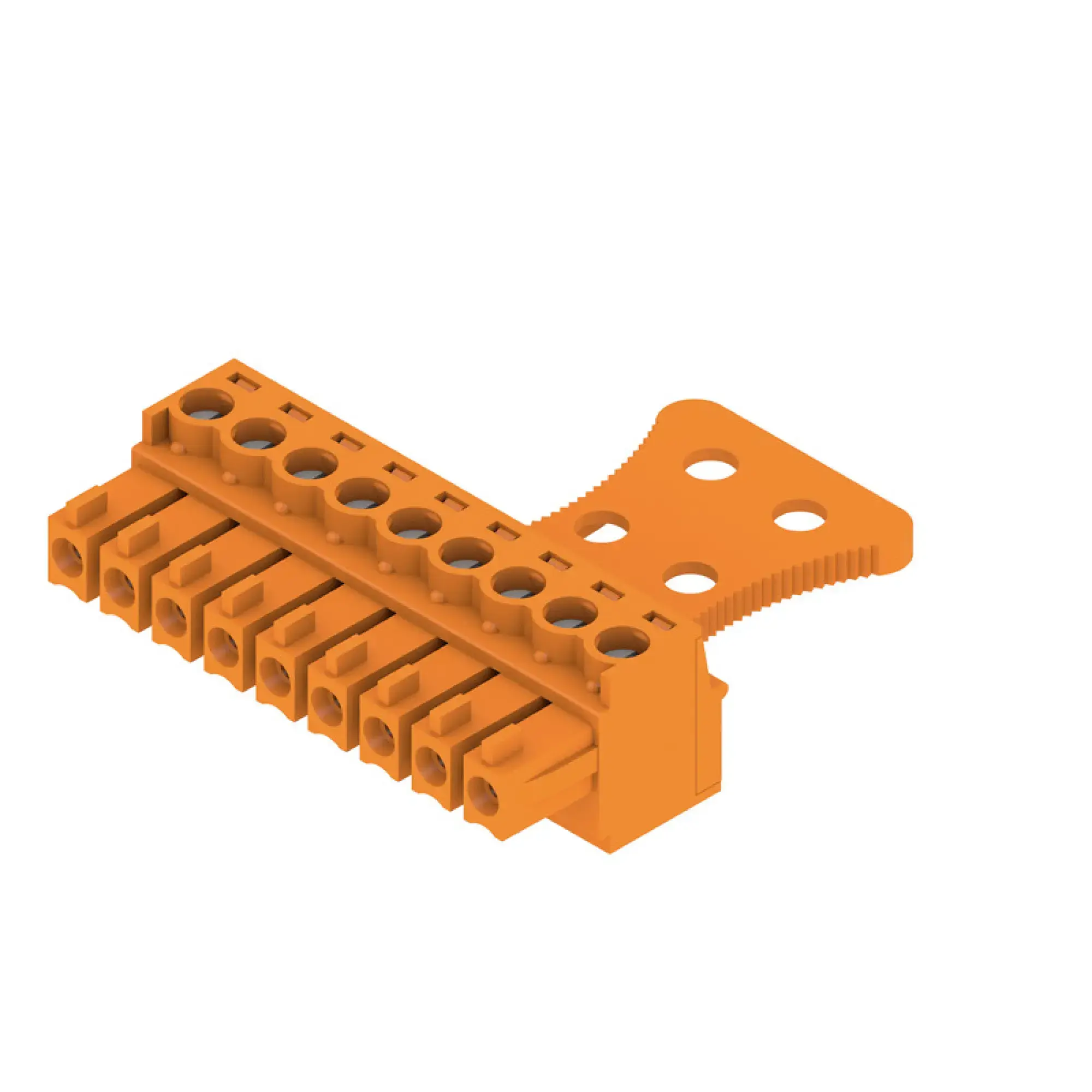 Weidmüller 1236320000 PCB connector (wire connection), 160 V, 17.5 A, Pitch in mm: 3.81, 1.5 mm², Number of poles: 9, Clamping yoke connection, Box (img_001)