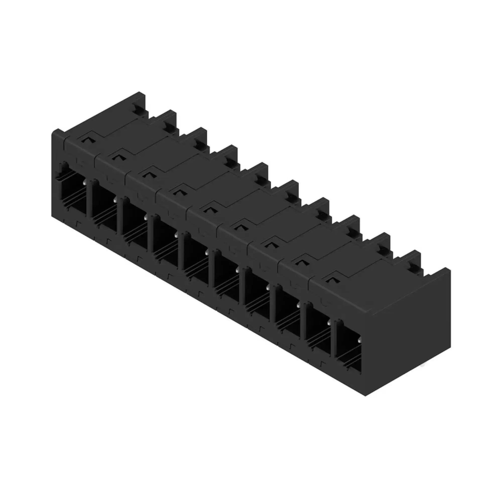 Weidmüller 2741490000 PCB connector (board connection), 320 V, 26.8 A, Pitch in mm: 5.00, Number of poles: 10, THT/THR solder connection, Tube (img_001)