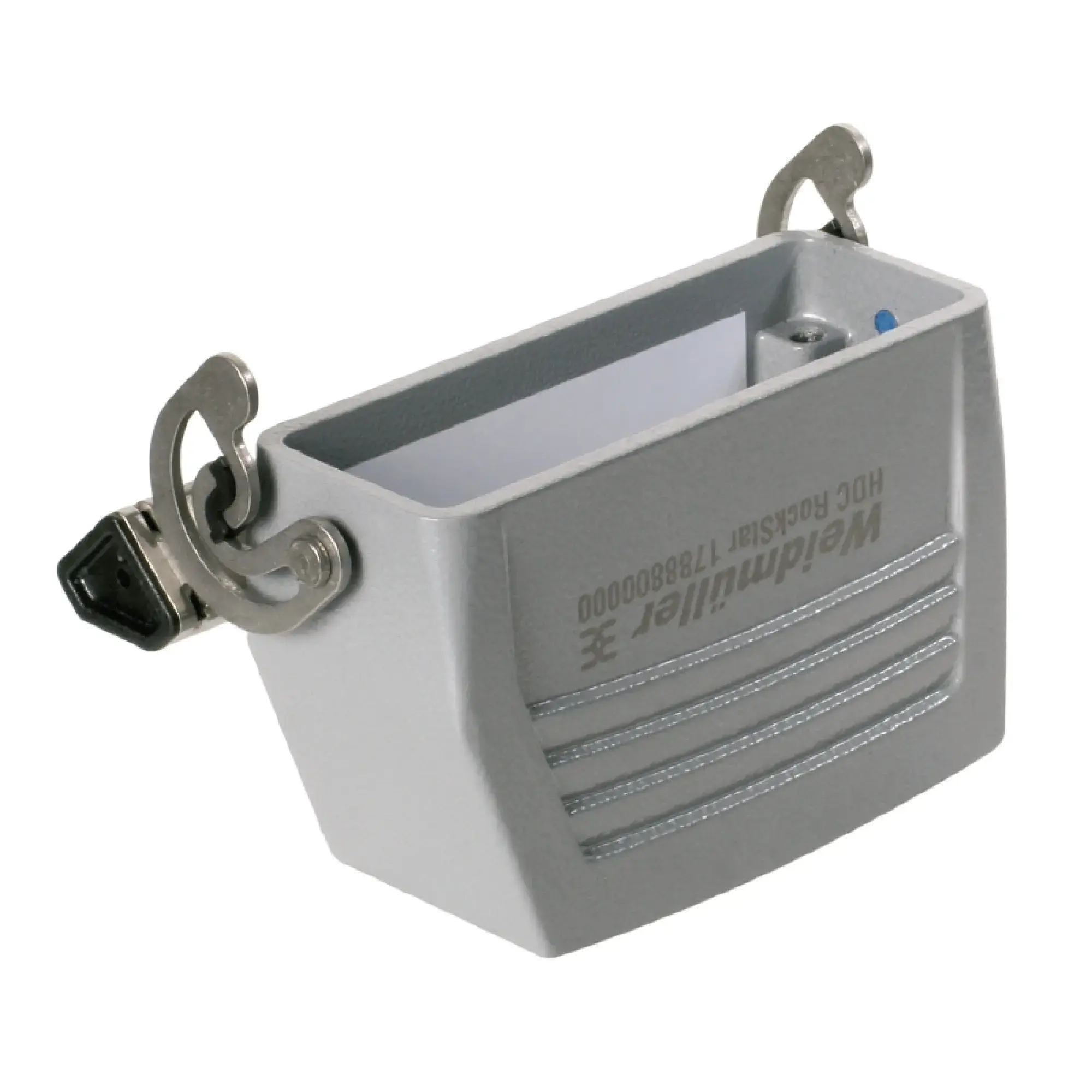 Weidmüller 1665450000 Housing (industry plug-in connectors), Coupling housing, End-locking clamp, lower side, Size: 5, IP65 (in plugged condition) (img_001)