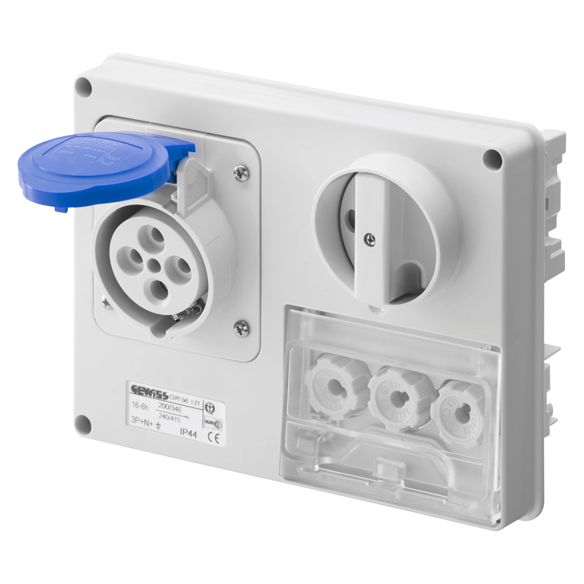 GEWISS GW66139 IEC Steckdose schaltbar/Sicherung waagerecht ohne Gehaeuse 32A/5 pol. 230V IP44 (img_001) GEWISS GW66139 IEC Steckdose schaltbar/Sicherung waagerecht ohne Gehaeuse 32A/5 pol. 230V IP44 (img_001)