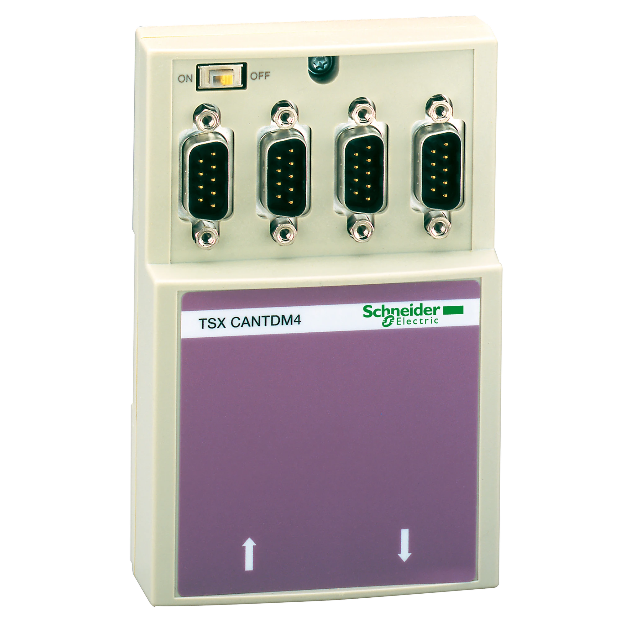 Schneider Electric TSXCANTDM4 CANopen distributor, with 4x SUB-D9 connections (img_001)