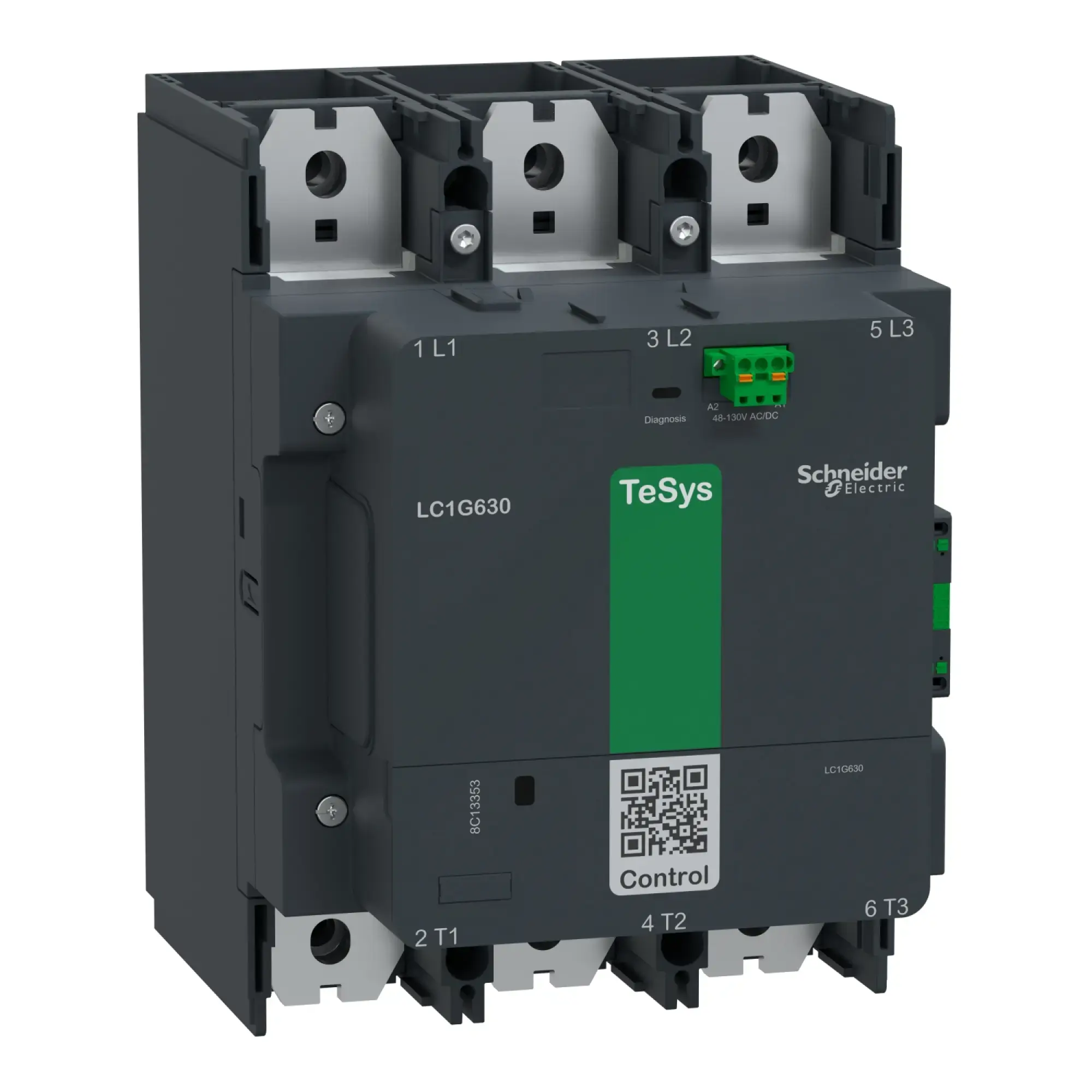 Schneider Electric LC1G630KUEN Leistungsschütz TeSys control - Giga, 3-polig, 630A AC3, 100-250V ACDC-N Spule (img_002)