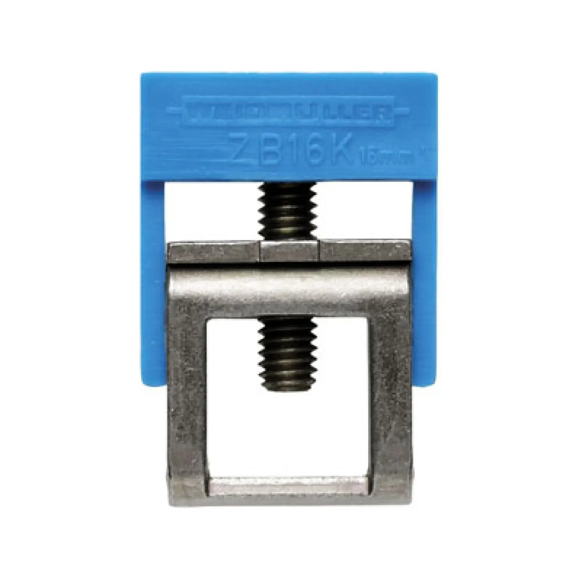 Weidmüller 0475360000 Clamping yoke (bus-bar), Clamping yoke, Green/yellow, 4 mm², Width: 6 mm, M 3, Steel (img_001)