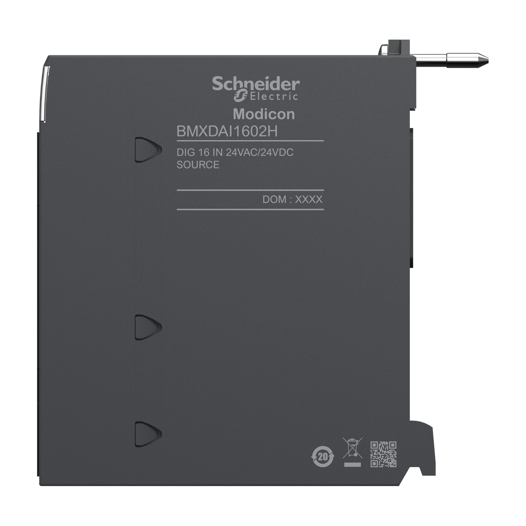 Schneider Electric BMXDAI1602H Modicon X80 I/O Module, 16 digital inputs, 24V AC/DC, positive or negative logic, robust design (img_007)