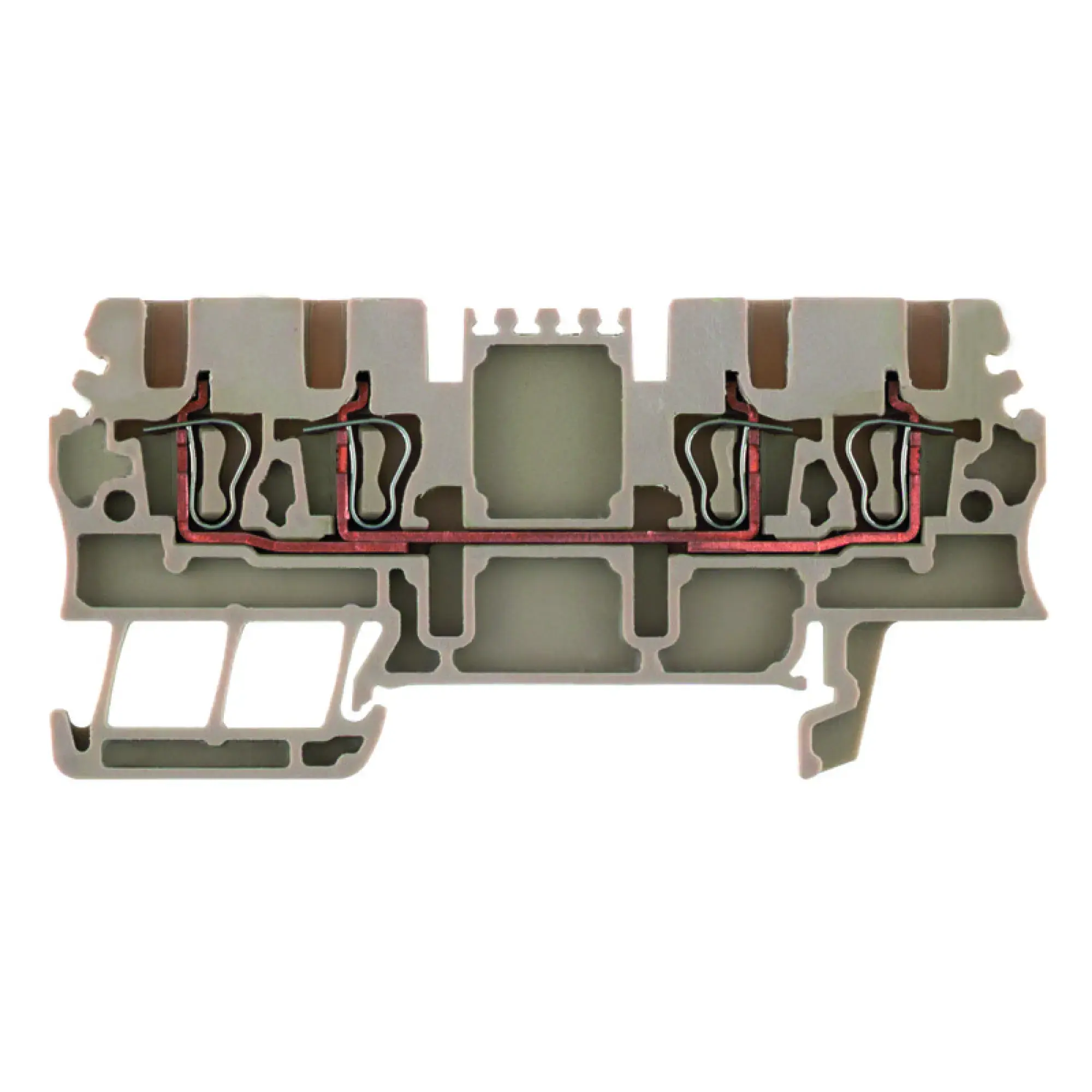 Weidmüller 1775580000 Feed-through terminal block, Tension-clamp connection, dark beige, 1.5 mm², 17.5 A, 500 V, Number of connections: 4 (img_001)