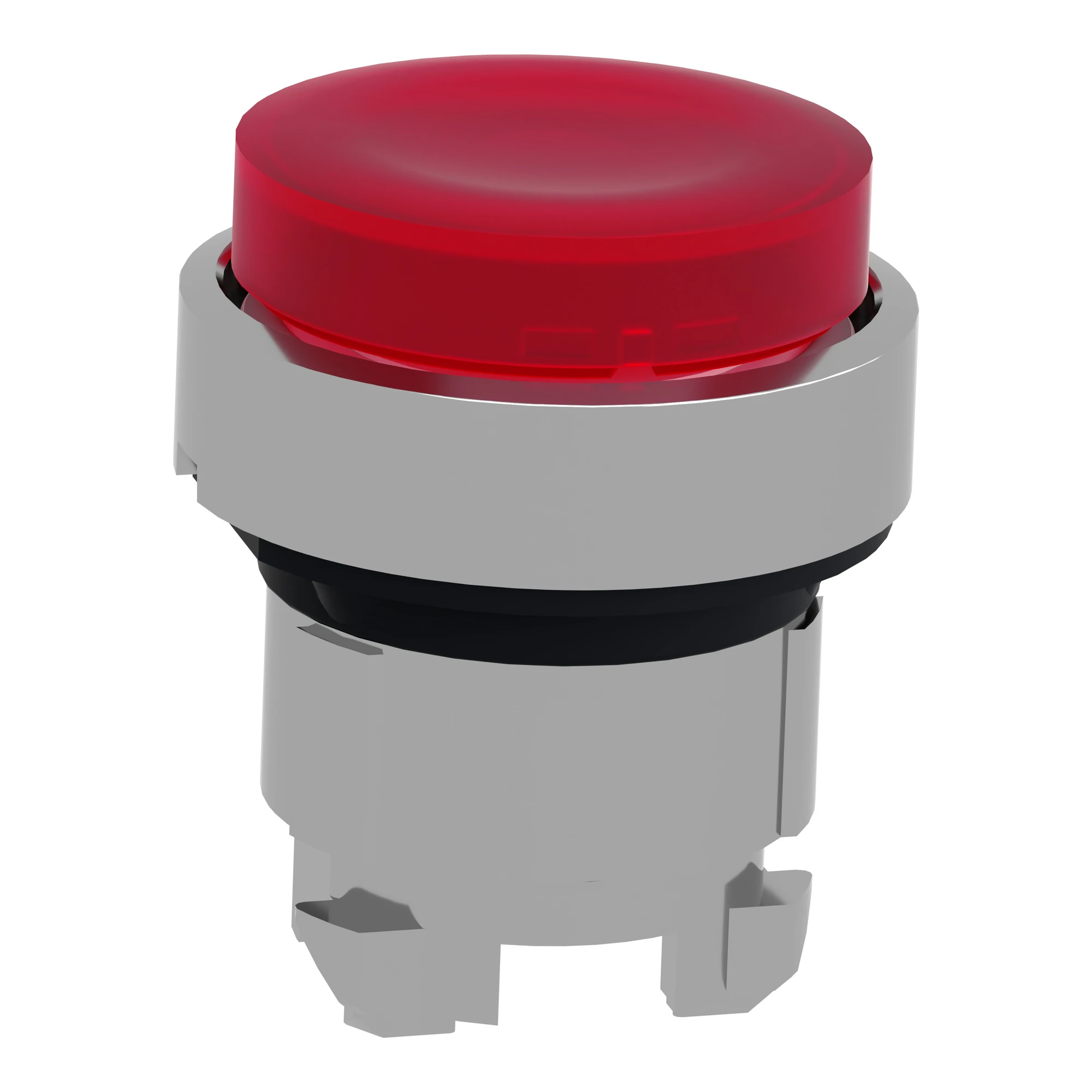 Schneider Electric ZB4BW143 Illuminated pushbutton, front element, Harmony XB4, metal, 22mm, red, protruding, unlabeled, for universal LED (img_006)