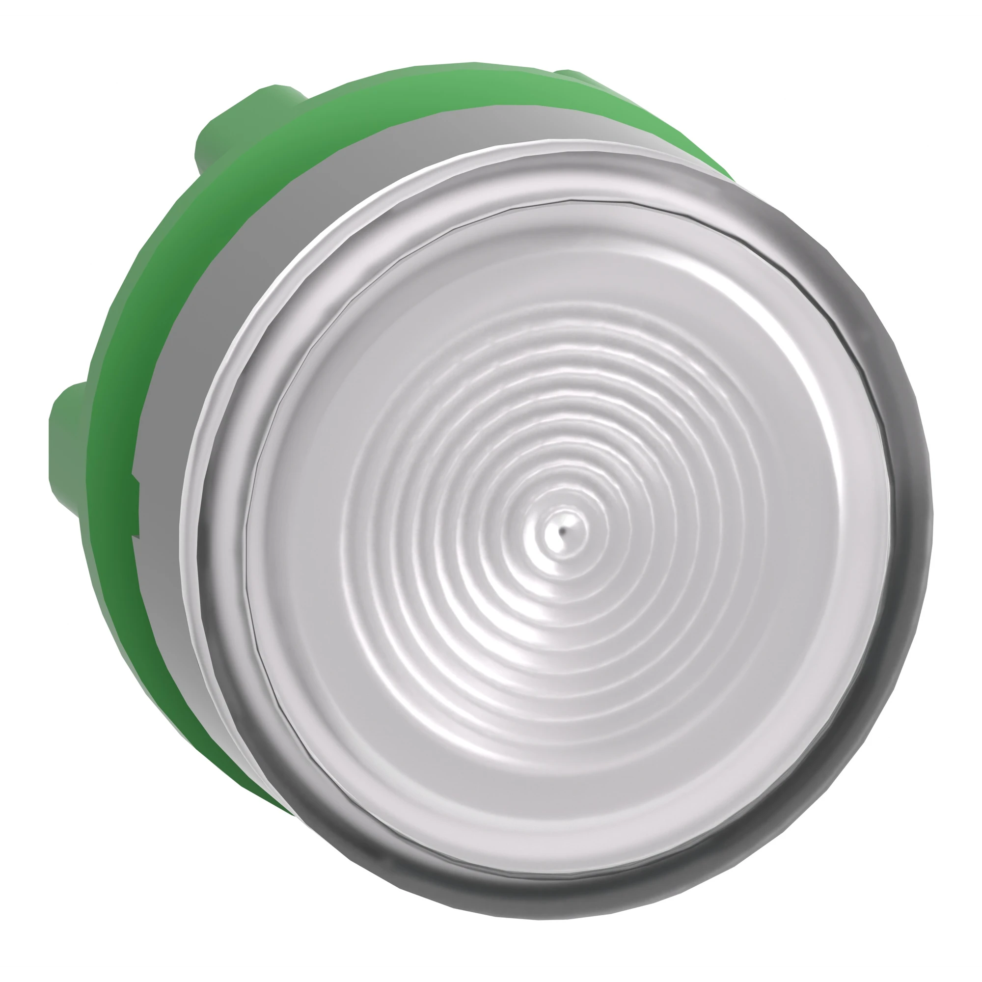 Schneider Electric ZB5AW313SC0 Illuminated Push Button, Front Element, Harmony XB5, Plastic, 22mm, Light Gray, White, for Universal LED, Knurled Dome (img_001)