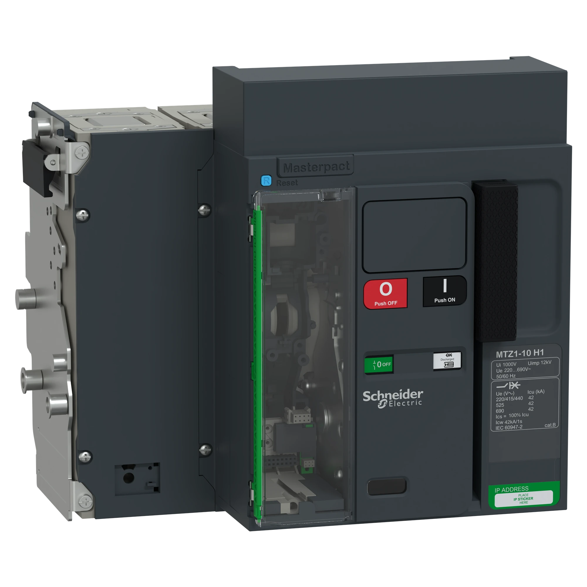 Schneider Electric LV947225 MasterPacT MTZ1 10 1000A H1 42kA/440VAC (Icu) 4P Grundschalter Einschub für MicroLogic Active (img_001) Schneider Electric LV947225 MasterPacT MTZ1 10 1000A H1 42kA/440VAC (Icu) 4P Grundschalter Einschub für MicroLogic Active (img_001)