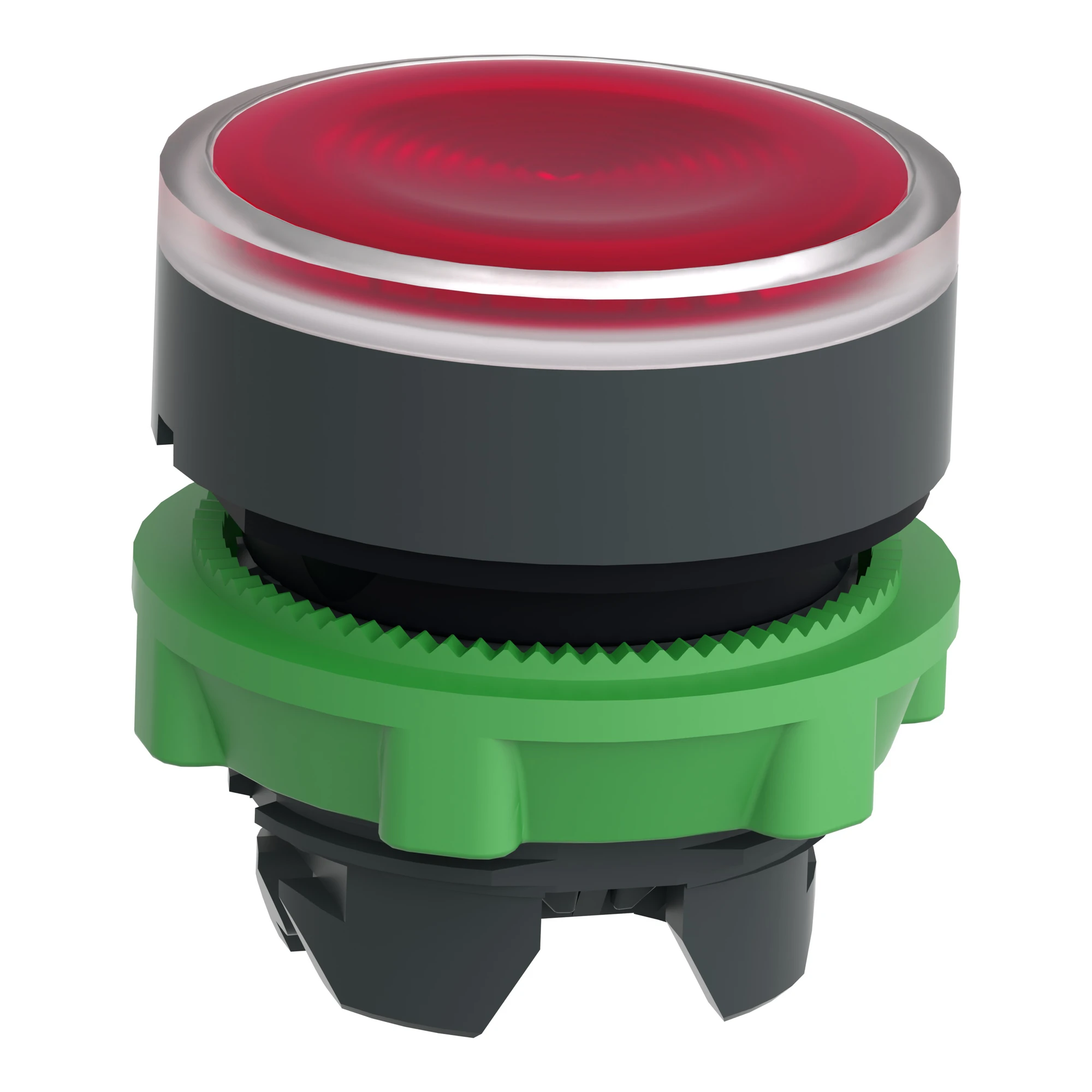 Schneider Electric ZB5AW343S Illuminated push-button, front element, Harmony XB5, plastic, 22mm, red, for universal LED, grooved dome (img_005)