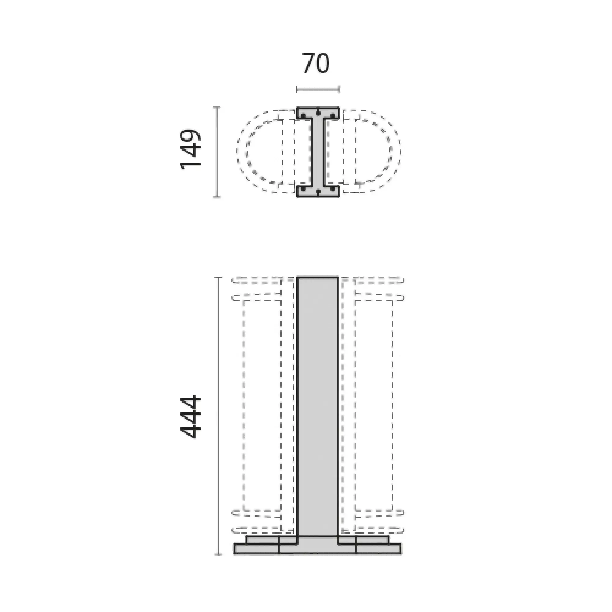 Performance iN Lighting 000445 Mast 45 444 mm 000445 (img_001)