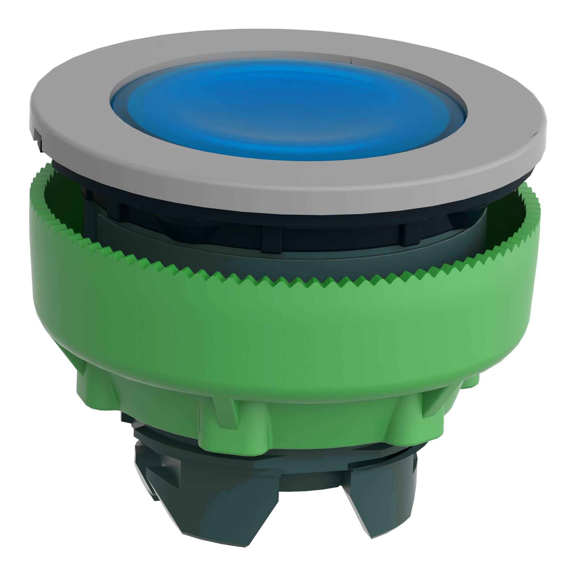 Schneider Electric ZB5FH063C0 Illuminated pushbutton, front element, Harmony XB5F, plastic, 30mm, blue, unlabelled, for universal LED, latching (img_006)