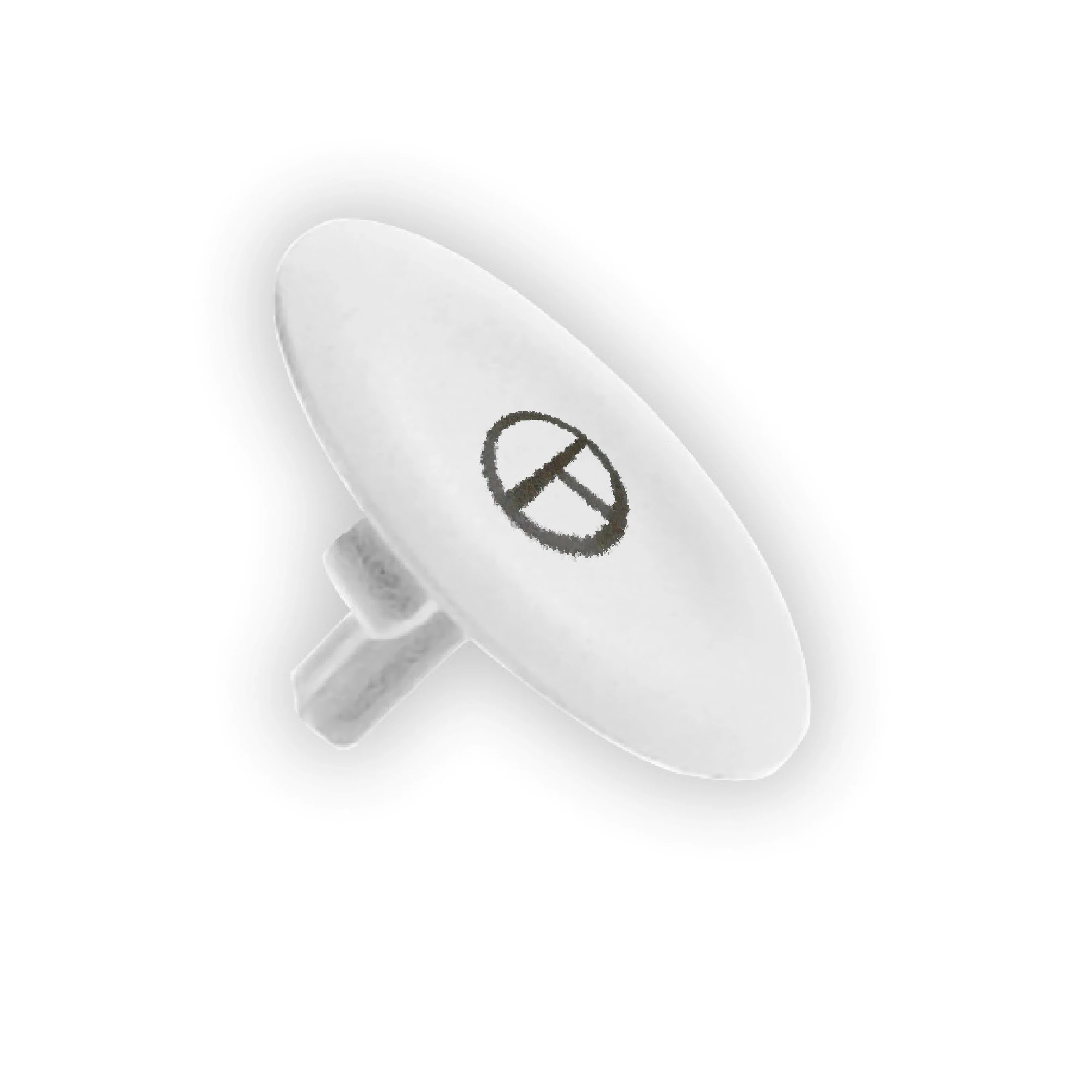 Schneider Electric ZBA145 Button label, white, labeling T for round push-button Ø22 (img_001)