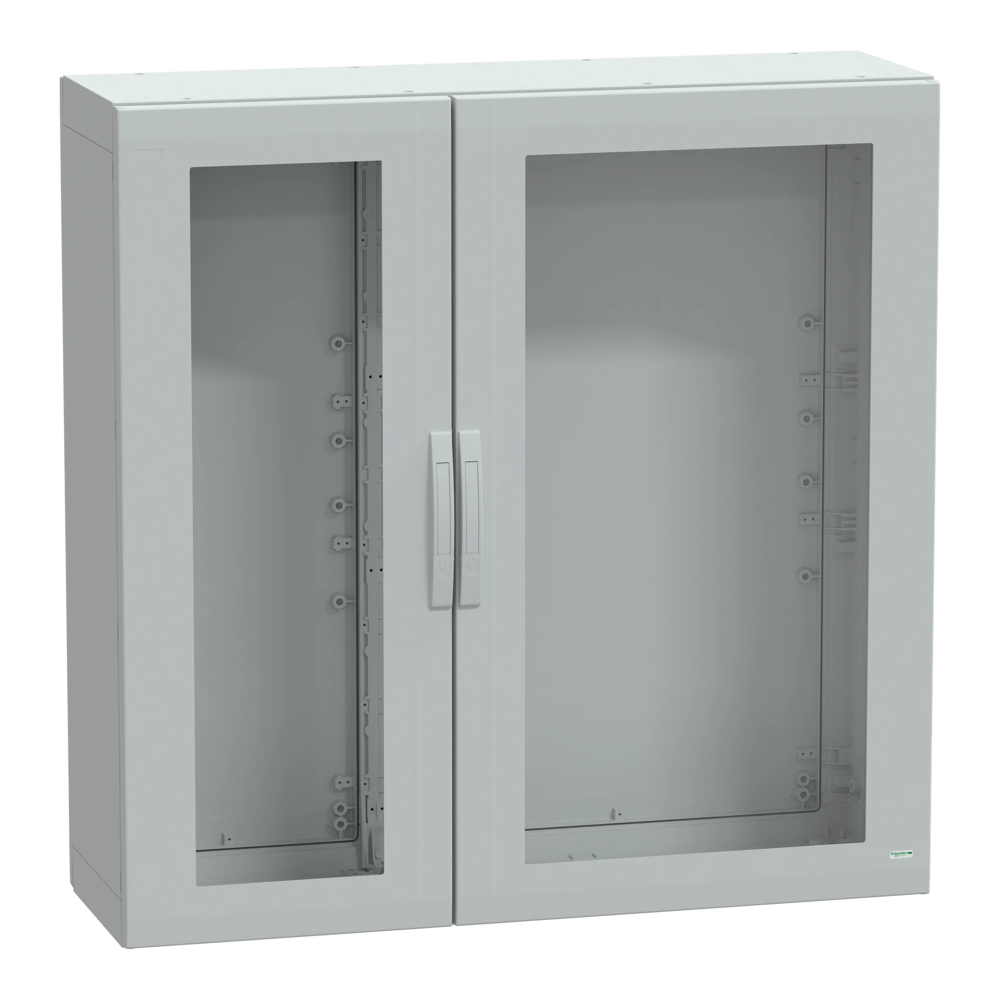 Schneider Electric NSYPLA12124TG Polyester enclosure floor standing PLA completely sealed 1250x1250x420mm IP65, transp. doors (img_001)