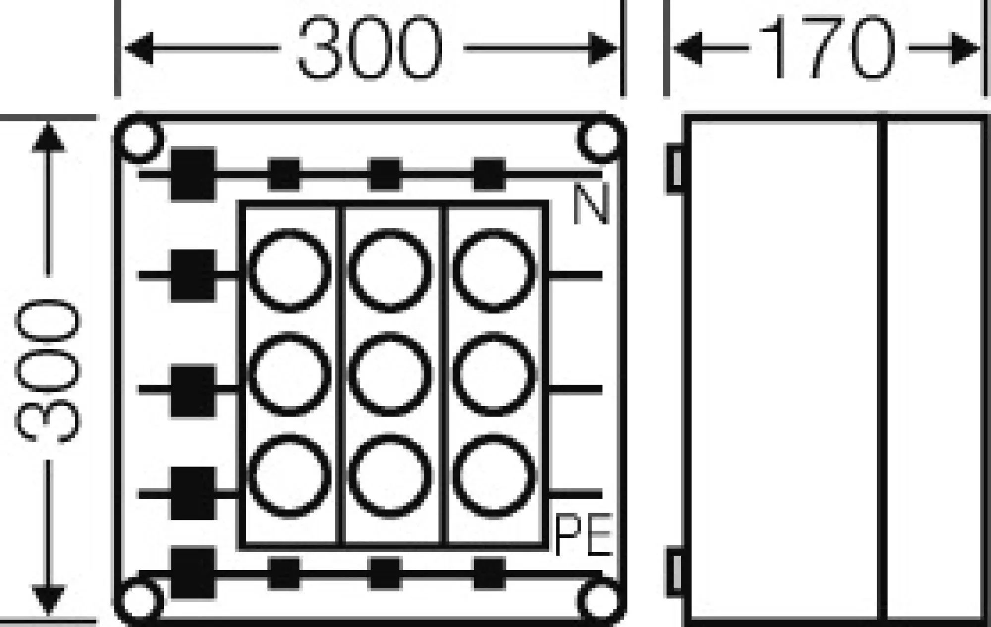 Hensel 2000713 Mi-Sicherungsgehäuse, 3x3x63A, DIII, E33 auf Sammelschiene 400 A, 5polig Mi 3264 (img_002) Hensel 2000713 Mi-Sicherungsgehäuse, 3x3x63A, DIII, E33 auf Sammelschiene 400 A, 5polig Mi 3264 (img_002)