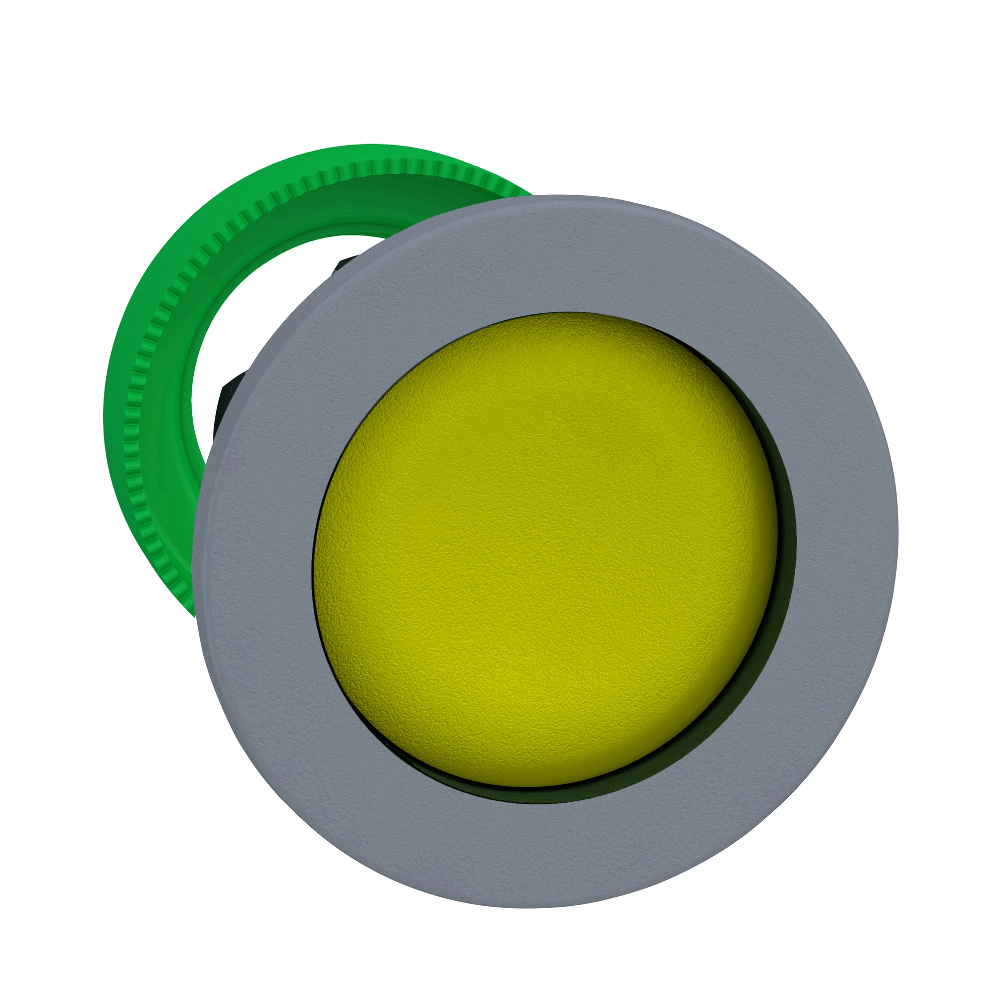 Schneider Electric ZB5FA5C0 Pushbutton, Front Element, Harmony XB5F, Plastic, 30mm, light grey, yellow, unmarked, momentary (img_001) Schneider Electric ZB5FA5C0 Pushbutton, Front Element, Harmony XB5F, Plastic, 30mm, light grey, yellow, unmarked, momentary (img_001)