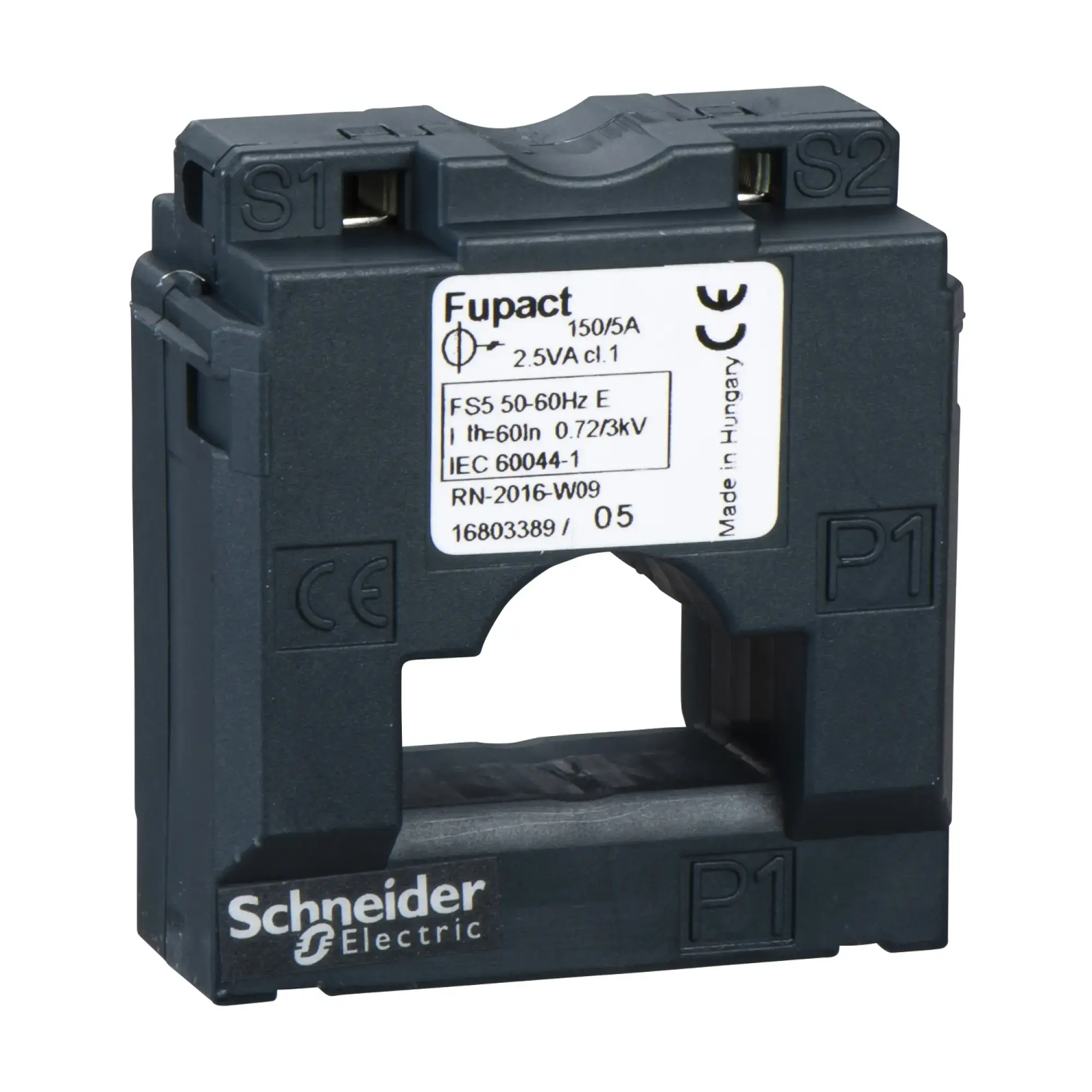 Schneider Electric LV480885 Current transformer, class 1, 150/5, 2.5VA, for Fupact ISFL 250-630 (img_002) Schneider Electric LV480885 Current transformer, class 1, 150/5, 2.5VA, for Fupact ISFL 250-630 (img_002)