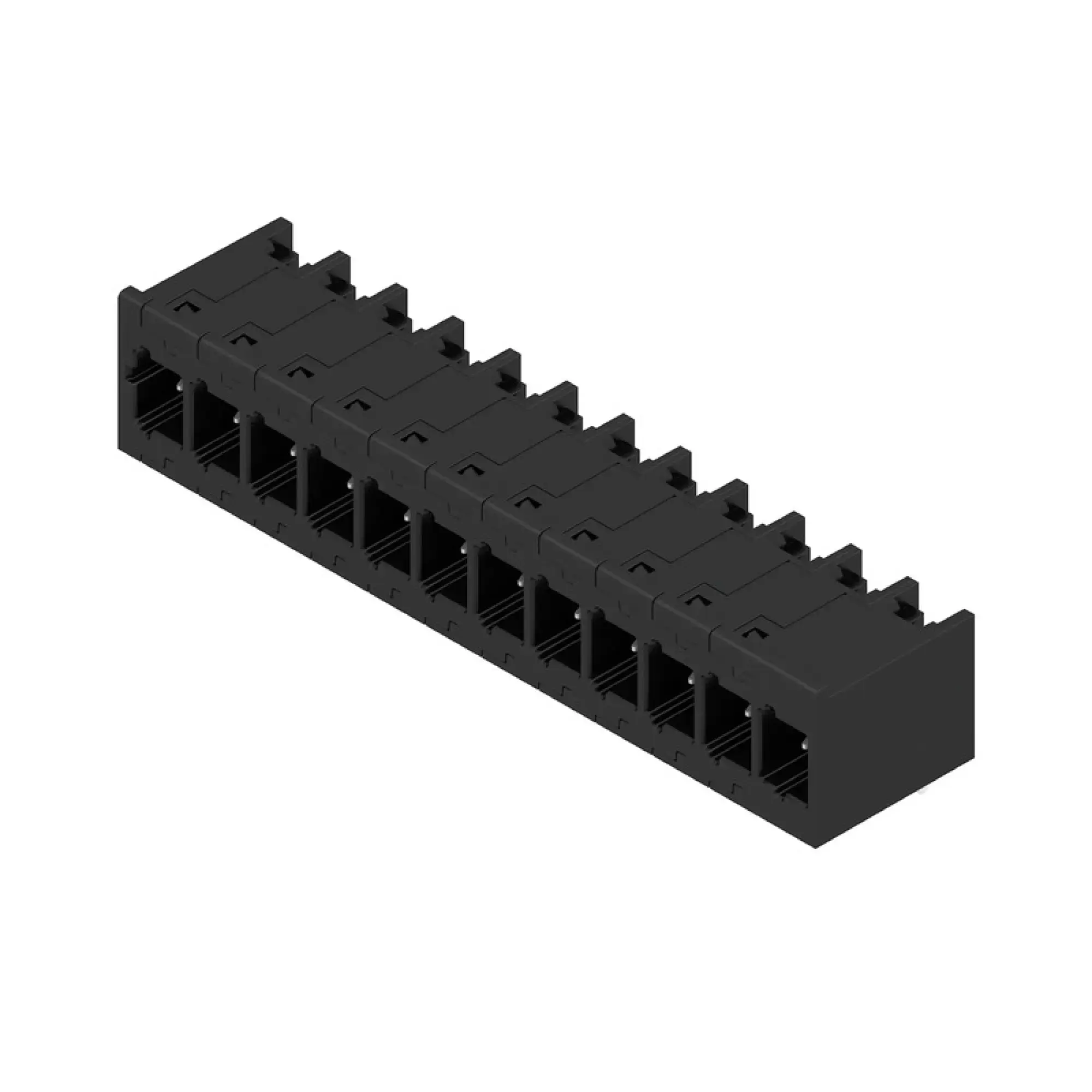 Weidmüller 2741510000 PCB connector (board connection), 320 V, 26.8 A, Pitch in mm: 5.00, Number of poles: 12, THT/THR solder connection, Tube (img_001)