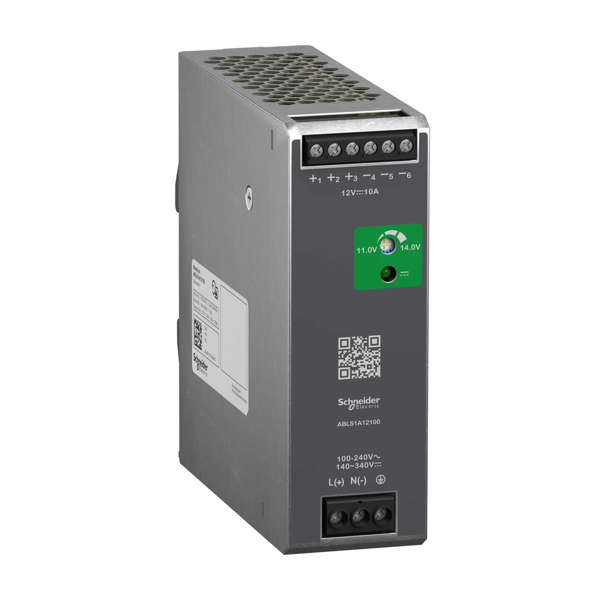 Schneider Electric ABLS1A12100 Power supply, Modicon ABLS, Optimum, switched-mode, single-phase, 100-240V AC, 12V DC, 10A, 120W (img_001) Schneider Electric ABLS1A12100 Power supply, Modicon ABLS, Optimum, switched-mode, single-phase, 100-240V AC, 12V DC, 10A, 120W (img_001)