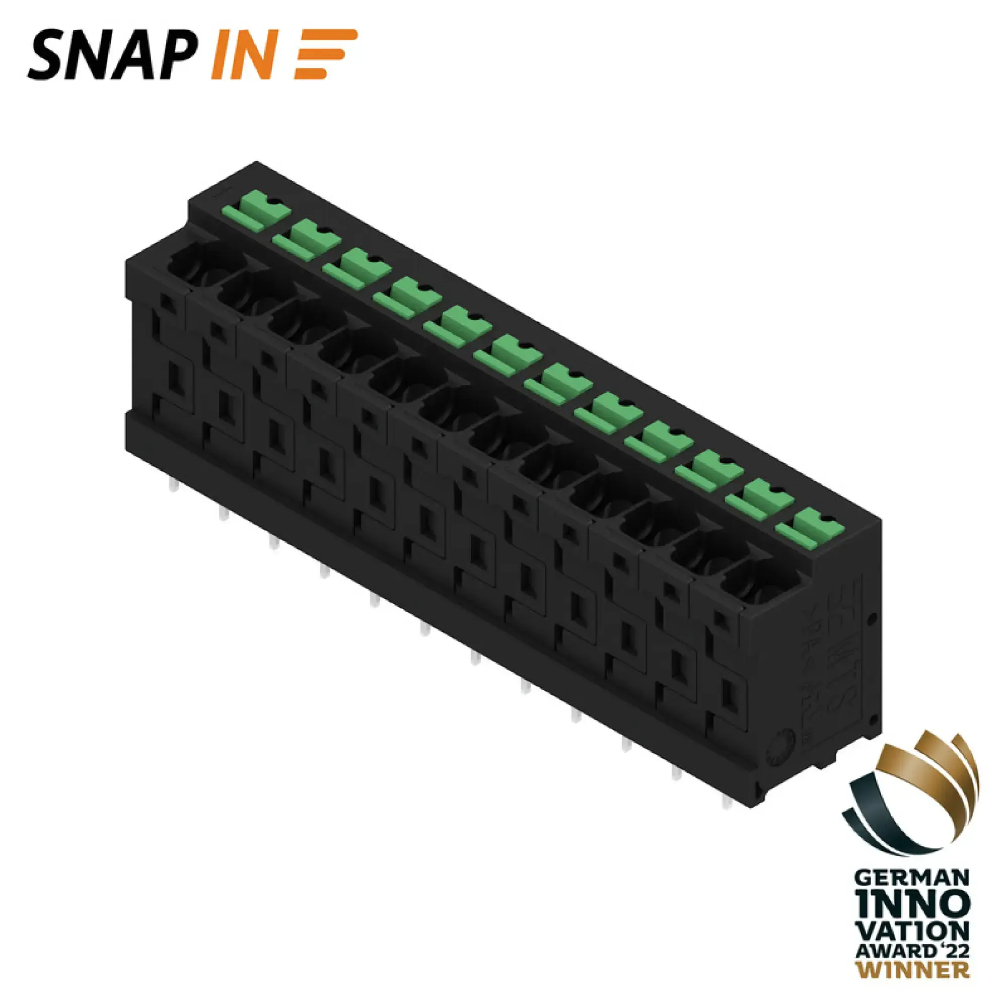 Weidmüller 2913810000 PCB terminal, 320 V, 32 A, Pitch in mm: 5.00, 4 mm², Number of poles: 12, SNAP IN, THT solder connection, 180°, Tube (img_001) Weidmüller 2913810000 PCB terminal, 320 V, 32 A, Pitch in mm: 5.00, 4 mm², Number of poles: 12, SNAP IN, THT solder connection, 180°, Tube (img_001)