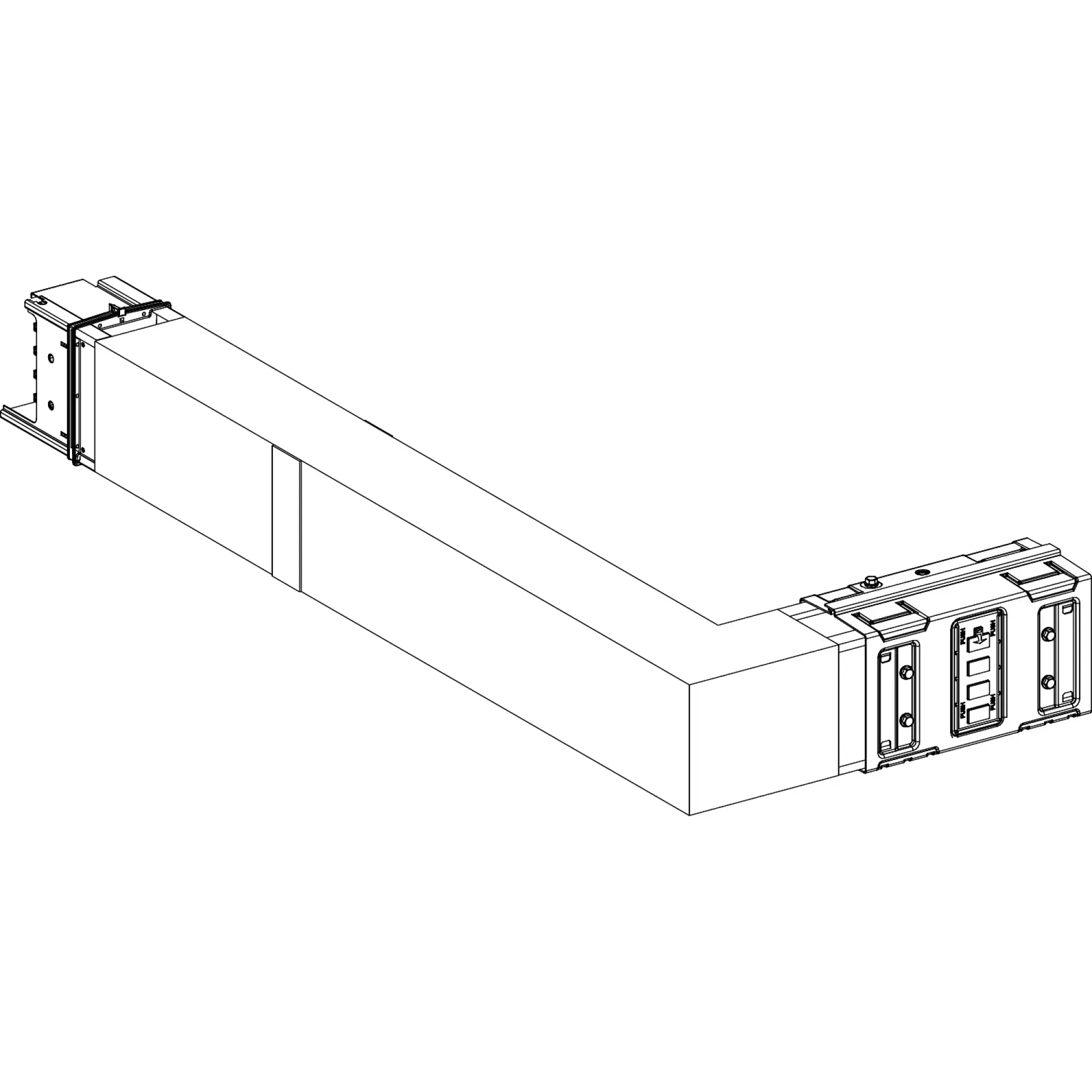 Schneider Electric KSA1000DLR41F KSA Angular Element, 1000A, Upright, Selectable Length, Fire Barrier (img_002)