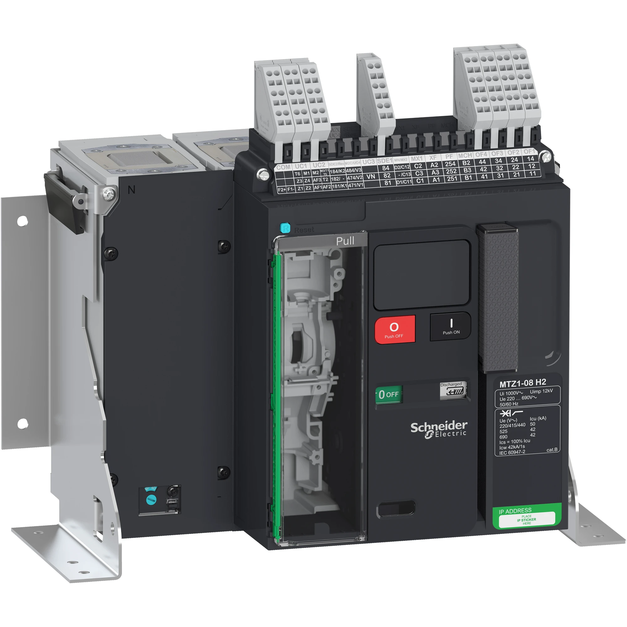 Schneider Electric LV847128 MasterPact MTZ1 800A H2 Icu=50kA/440V 4P Fixed-mount Circuit Breaker (img_001)