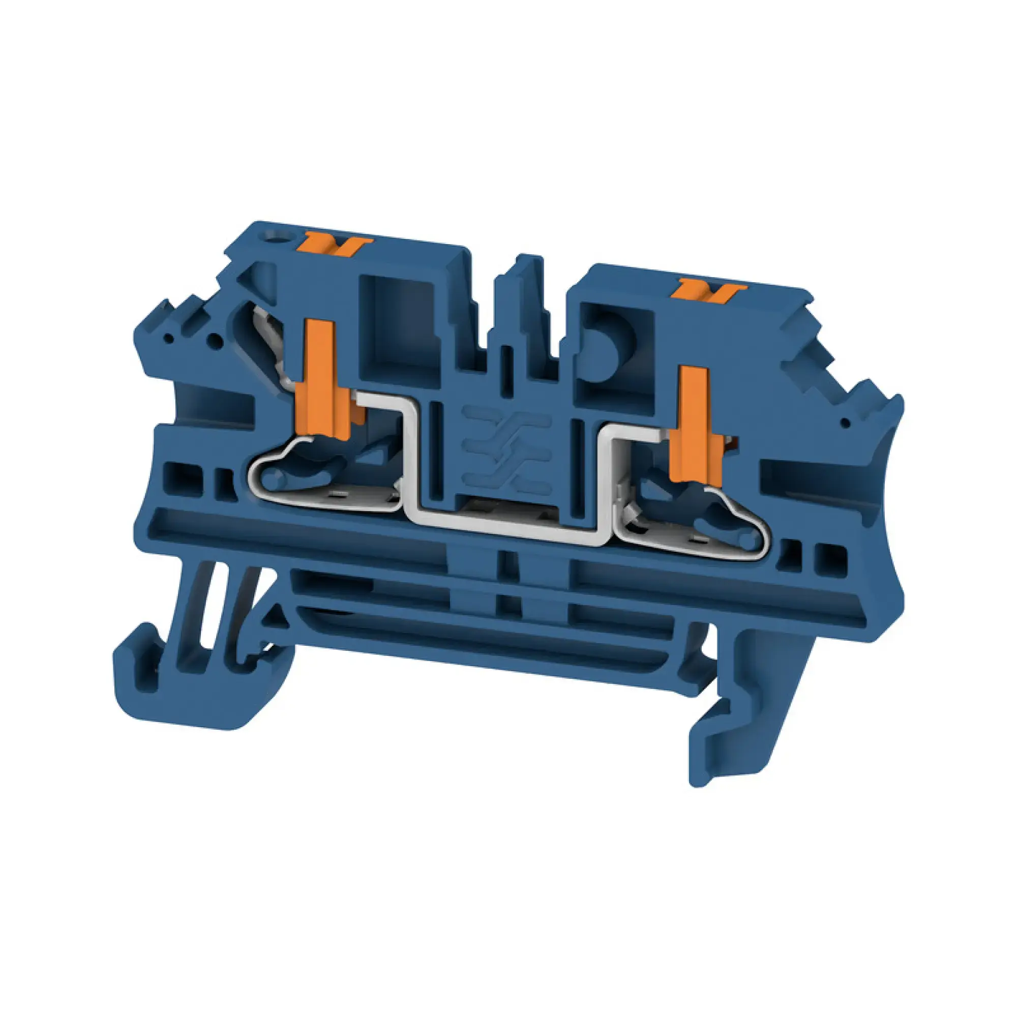Weidmüller 2847220000 Feed-through terminal block, PUSH IN, Dark Blue, 2.5 mm², 24 A, 800 V, Number of connections: 2 (img_001)