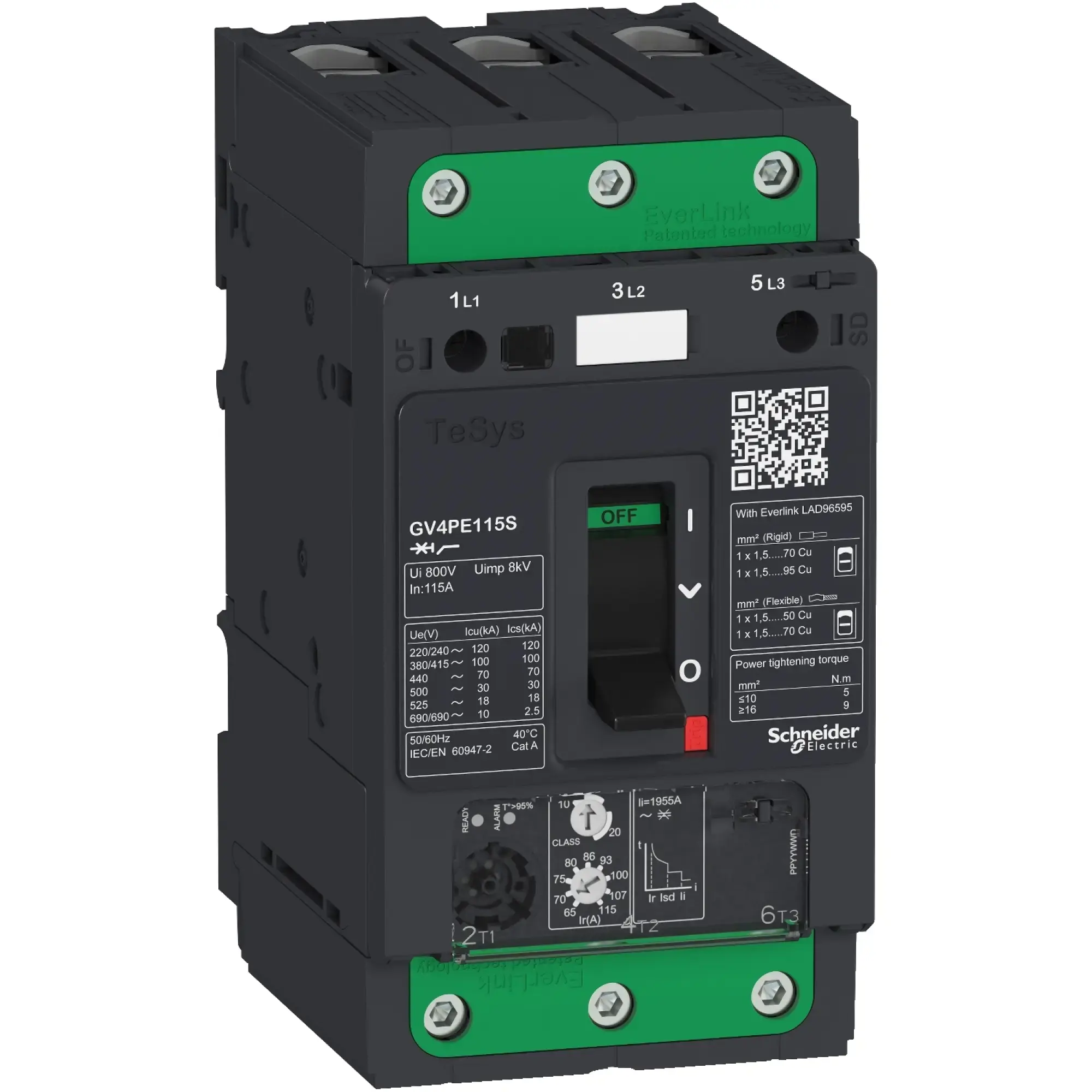Schneider Electric GV4PE115N Motor Protection Circuit Breaker TeSys GV4 - 115A 3P 50kA - EvLink - Toggle (img_002) Schneider Electric GV4PE115N Motor Protection Circuit Breaker TeSys GV4 - 115A 3P 50kA - EvLink - Toggle (img_002)