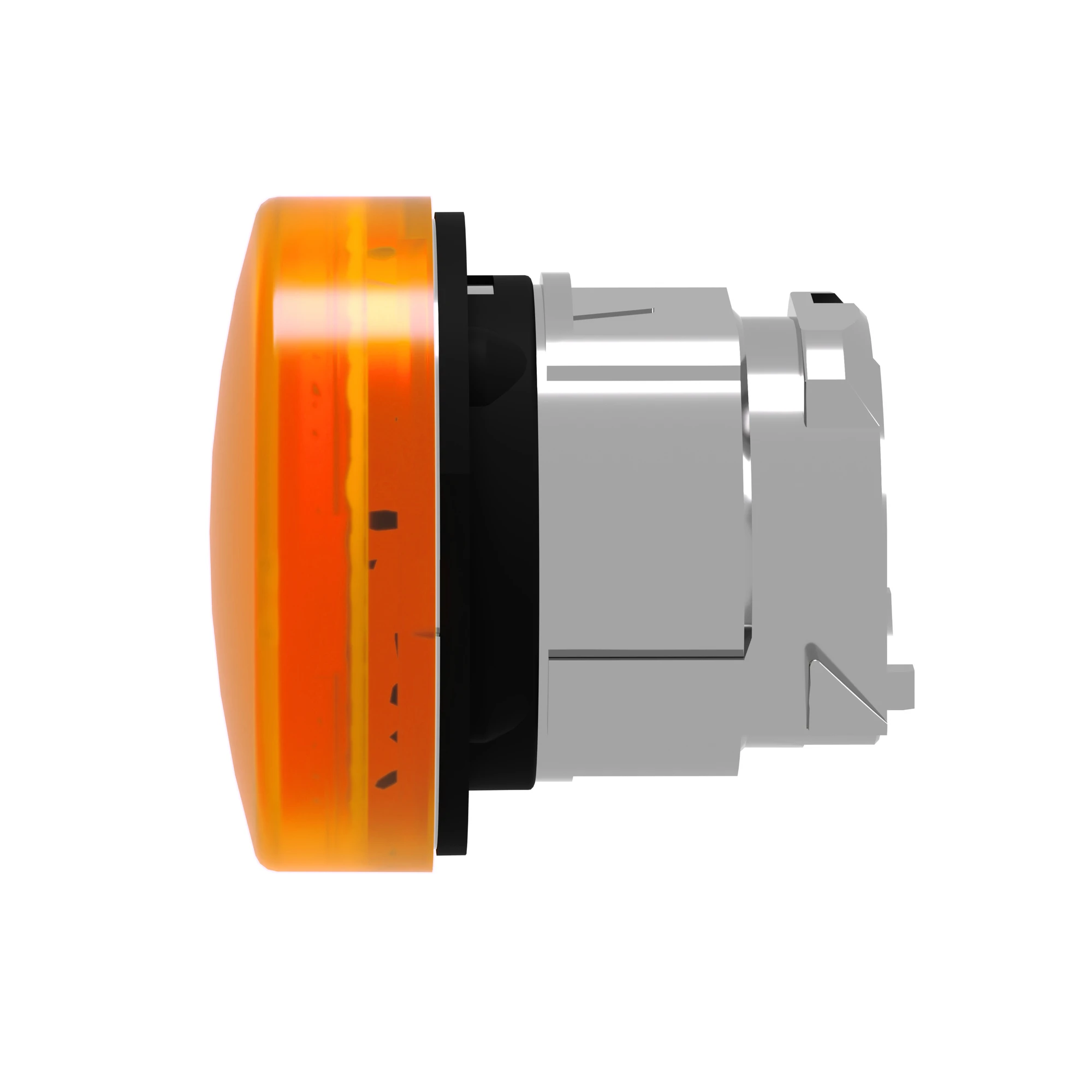 Schneider Electric ZB4BV053E Indicator light, front element, Harmony XB4, metal, 22mm, orange, for universal LED, smooth dome, for insert label (img_006)