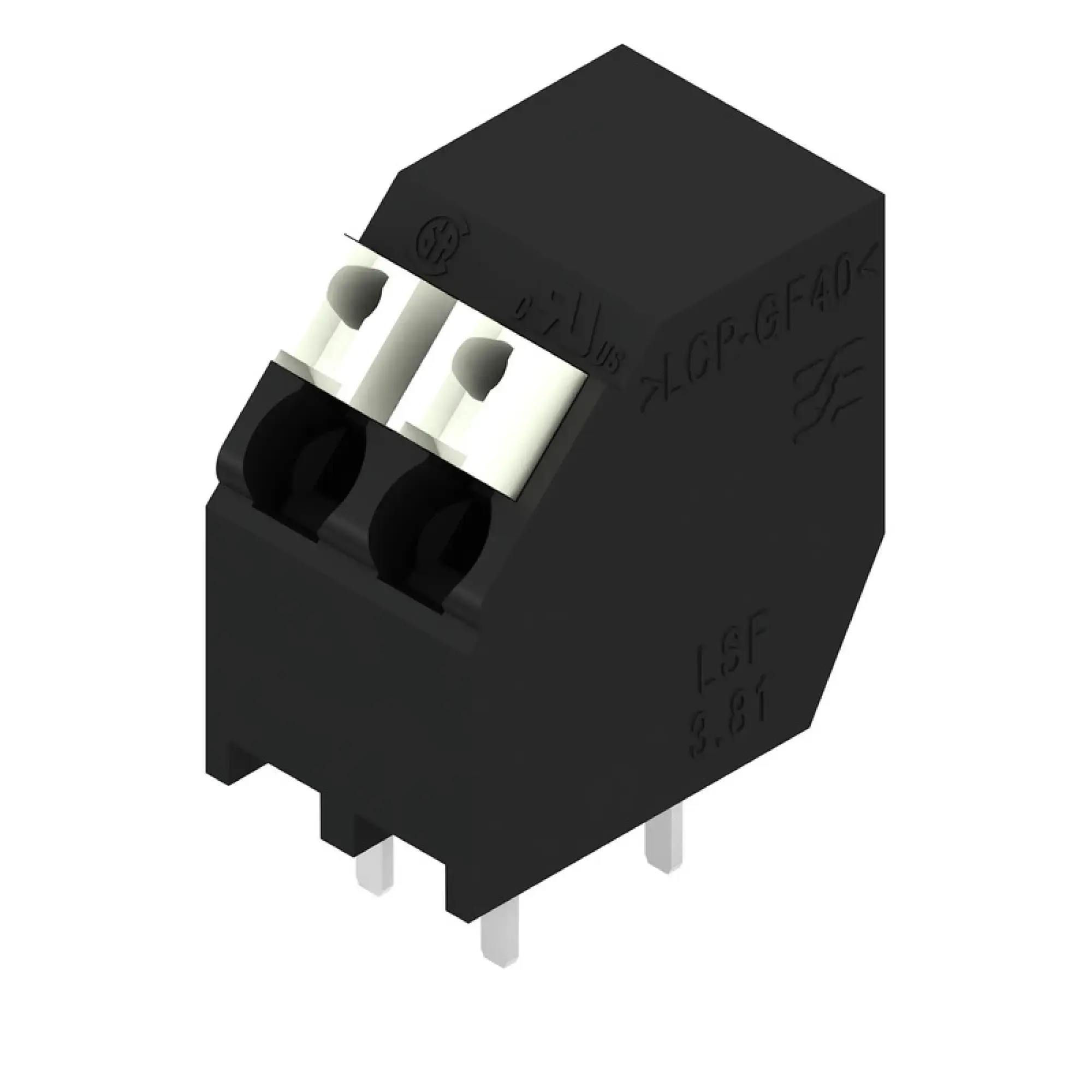 Weidmüller 1885880000 PCB terminal, 160 V, 17.5 A, Pitch in mm: 3.81, 1.5 mm², Number of poles: 2, PUSH IN with actuator, THT/THR solder connection, 135°, Tube (img_001) Weidmüller 1885880000 PCB terminal, 160 V, 17.5 A, Pitch in mm: 3.81, 1.5 mm², Number of poles: 2, PUSH IN with actuator, THT/THR solder connection, 135°, Tube (img_001)