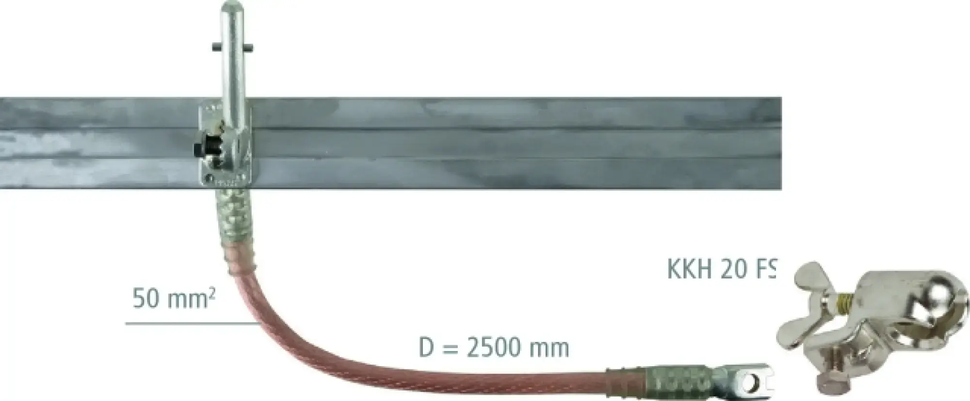 Dehn VNRLBXU Short-circuiting bar 60x12mm E-Cu F20 with hexagon shaft (img_003)