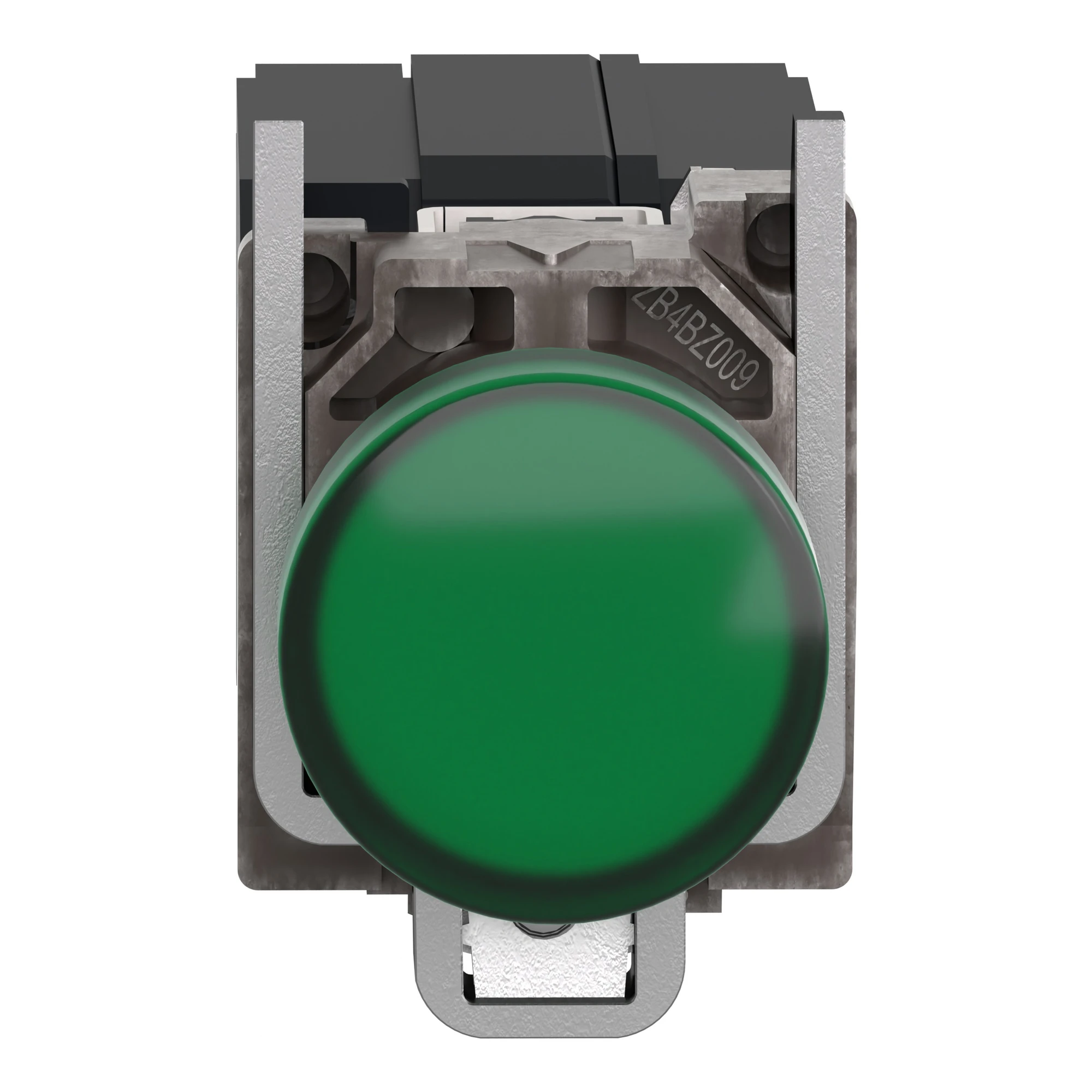 Schneider Electric XB4BV5B3 Signal lamp, Harmony XB4, metal, 22mm, green, with transformer, incandescent lamp BA9s, smooth dome, screw terminal, 400V (img_005)