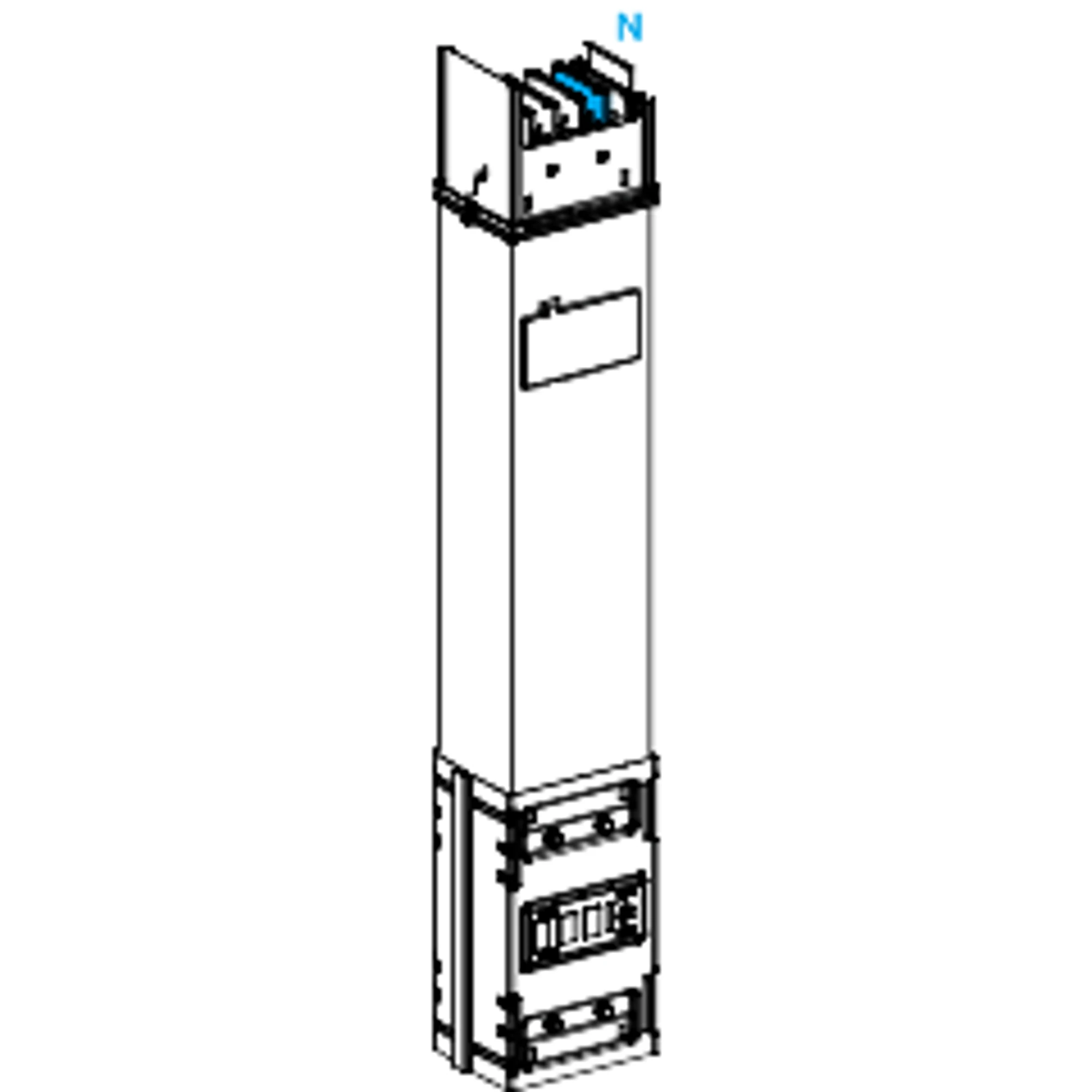 Schneider Electric KSA630ED4081 KSA straight element, 630A, 0.8m, 1 outlet (img_001)