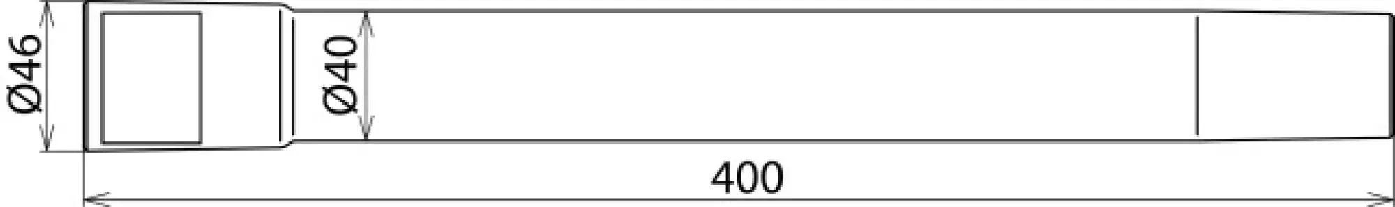 Dehn 785523 Intake tube extension D=40/L=400mm for NS dry cleaning set -1000V (img_004)