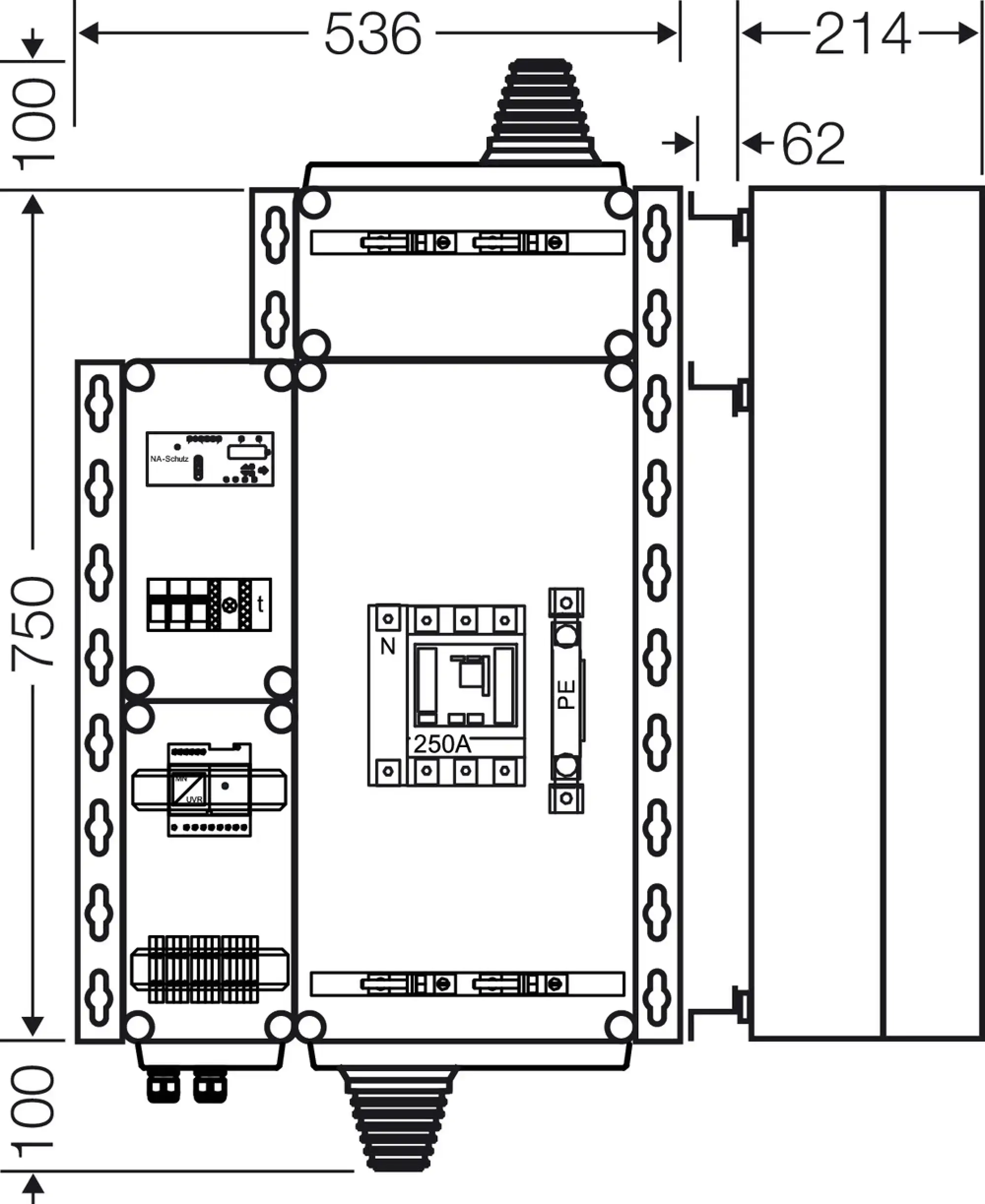 Hensel 20001473 PV-Freischaltstelle, 150 kVA, 4-polig mit Leistungsschalter und NA-Schutz Mi AE 1244 (img_003) Hensel 20001473 PV-Freischaltstelle, 150 kVA, 4-polig mit Leistungsschalter und NA-Schutz Mi AE 1244 (img_003)