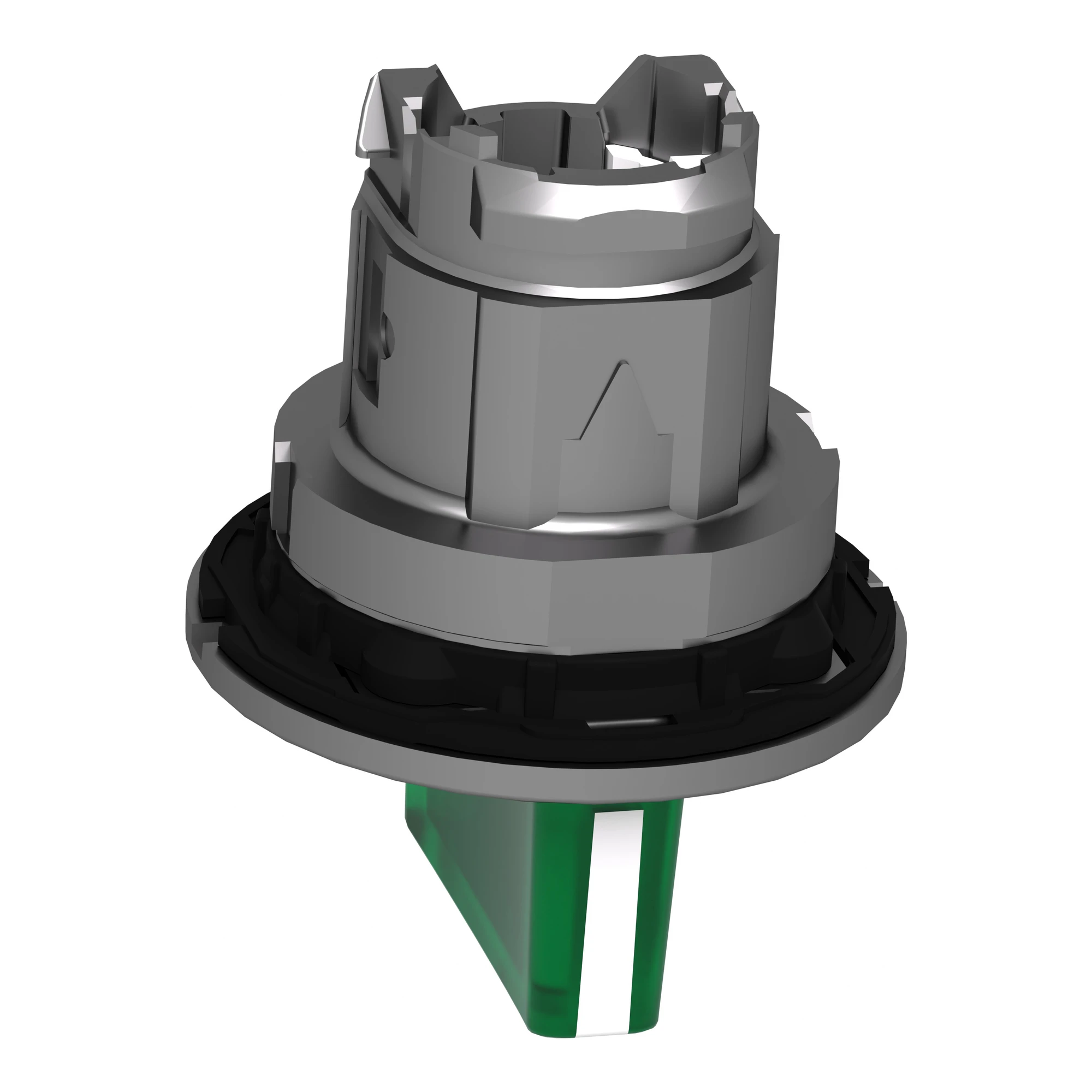 Schneider Electric ZB4FK1333 Illuminated selector switch, front element, Harmony XB4F, metal, 30mm, green, for universal LED, 3 positions, locking (img_008)