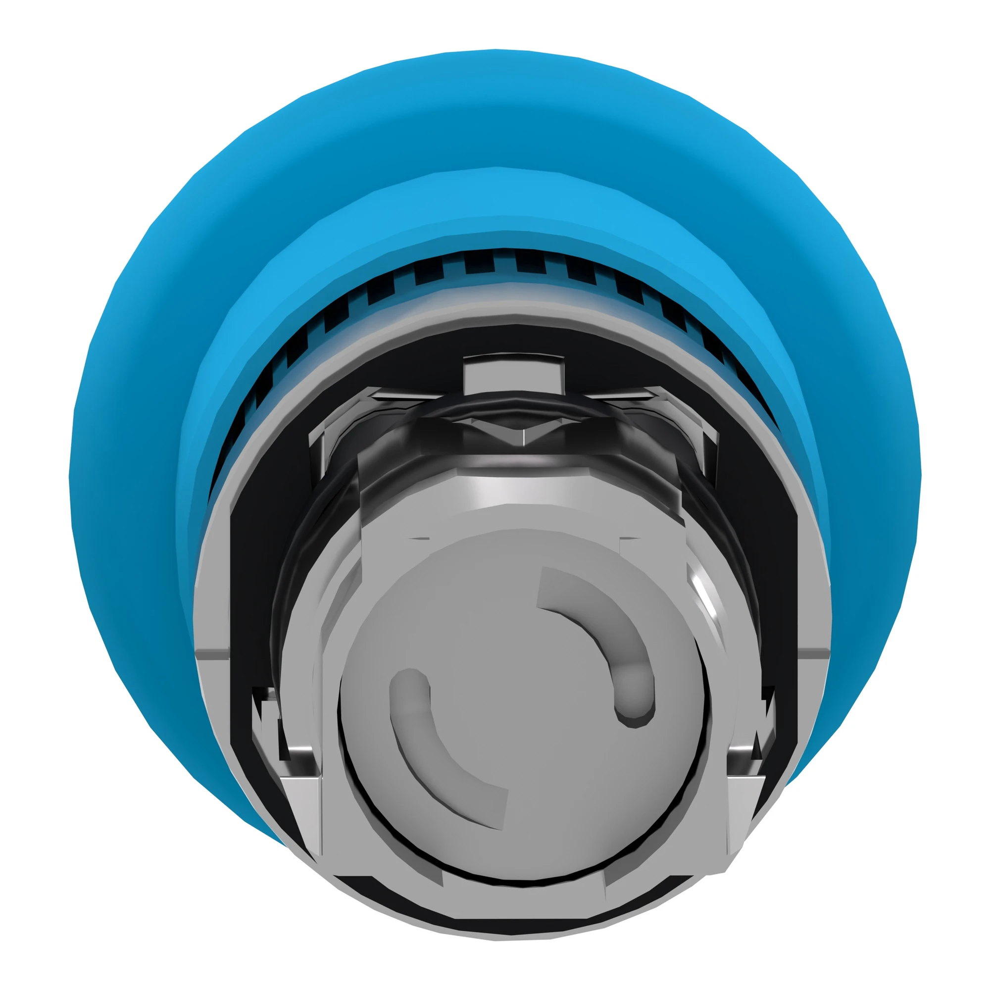 Schneider Electric ZB4BT6 Mushroom Push Button, Front Element, Harmony XB4, Metal, 22mm, Blue, Mushroom 40mm, Pull Release (img_004)