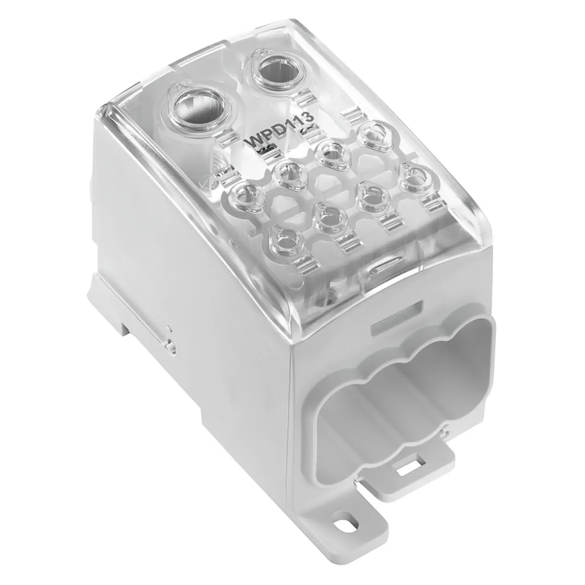 Weidmüller 2603740000 Potential distributor terminal, Screw connection, Light Grey, 185 mm², 353 A, 1000 V, Number of connections: 10, Number of levels: 1, TS 35, Mounting (img_001)