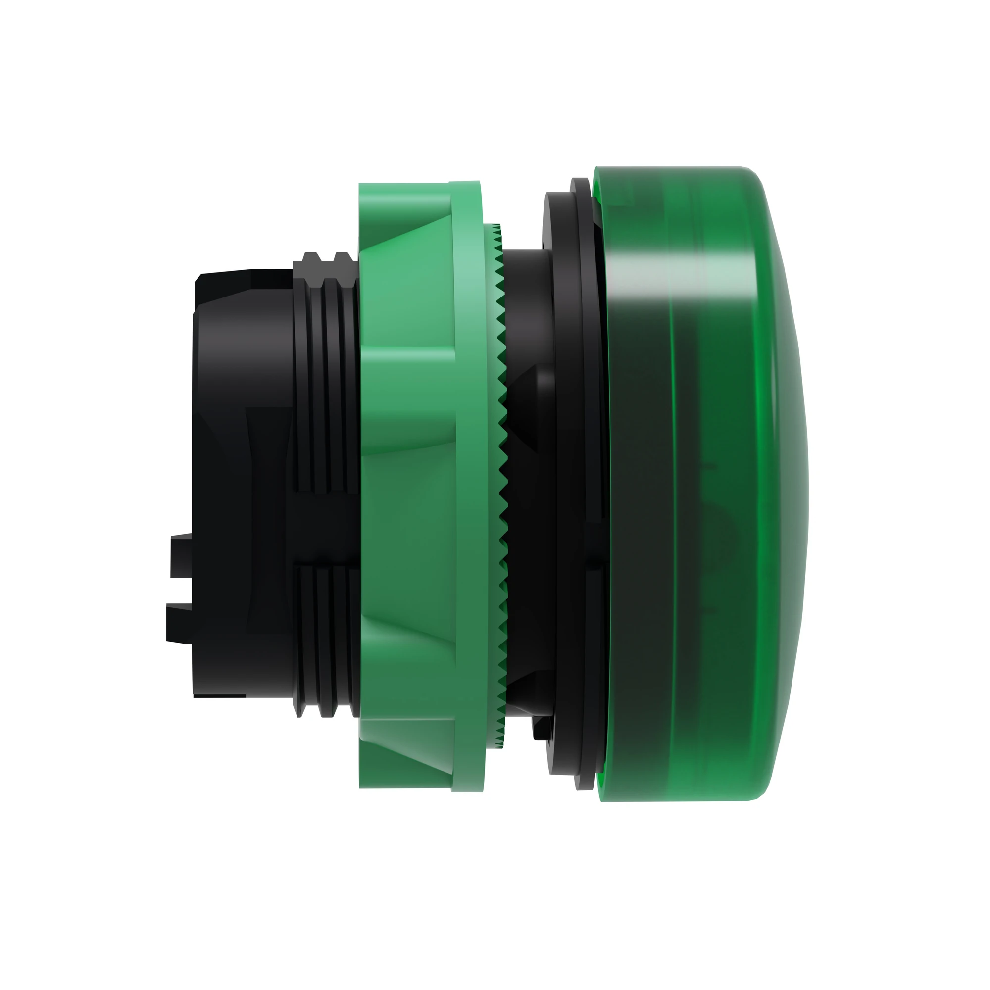 Schneider Electric ZB5AV033E Pilot light, front element, Harmony XB5, plastic, 22mm, green, for universal LED, smooth dome, for insert label (img_002)