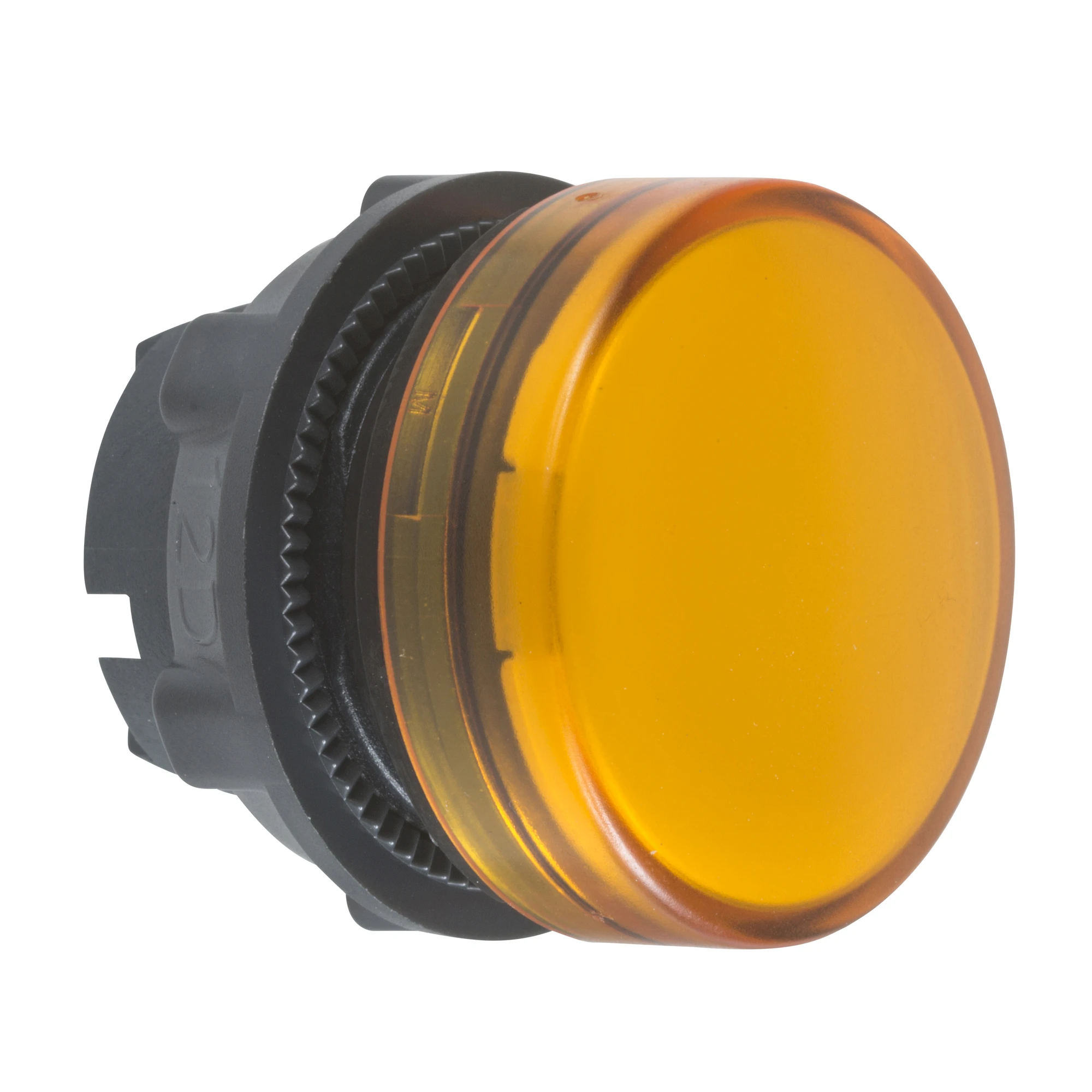 Schneider Electric ZB5AV05 Pilot light, front element, Harmony XB5, plastic, 22mm, yellow, for incandescent lamp BA9s, smooth dome (img_001)