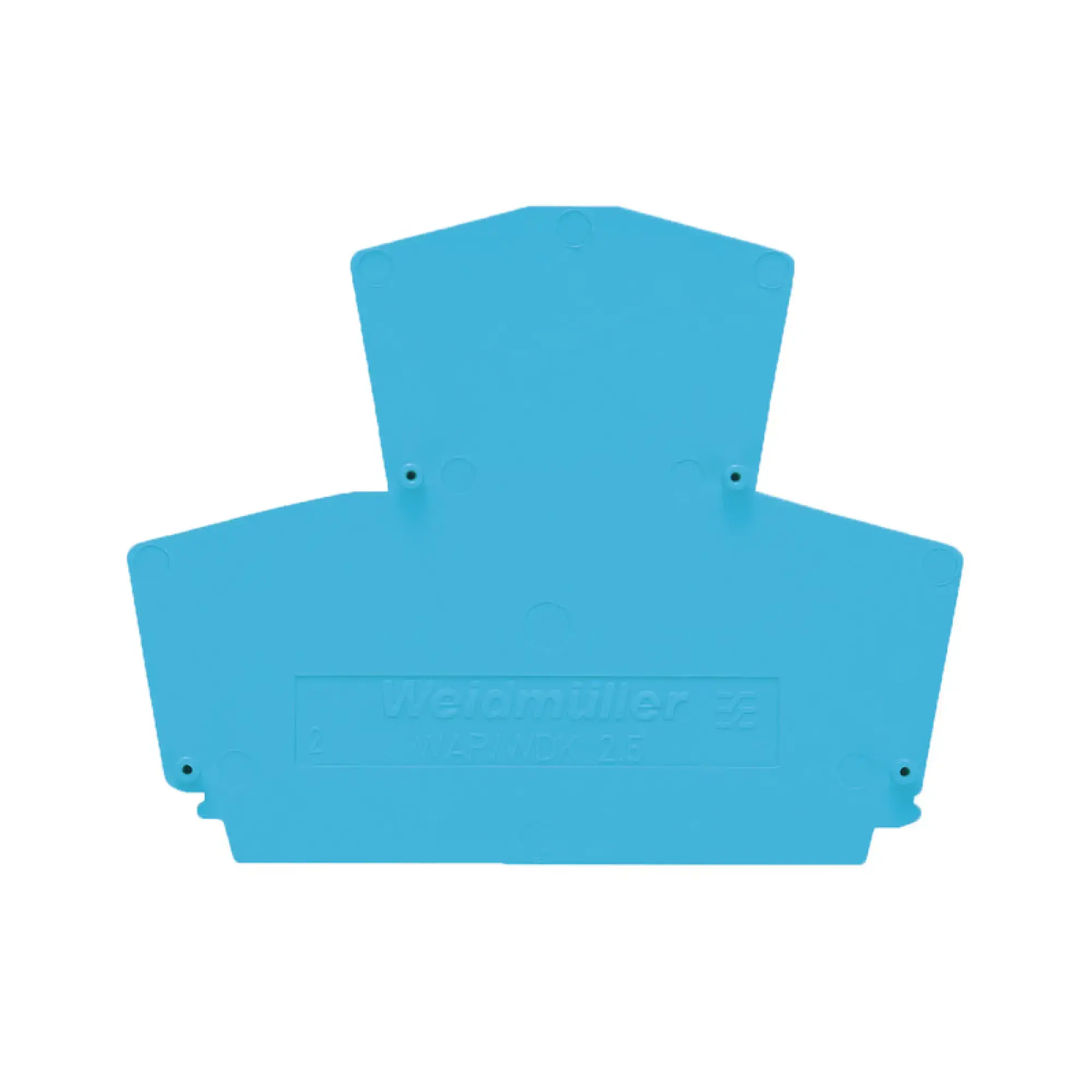 Weidmüller 1059180000 End plate (terminals), blue, Height: 69 mm, Width: 1.5 mm, V-0, Wemid (img_001)