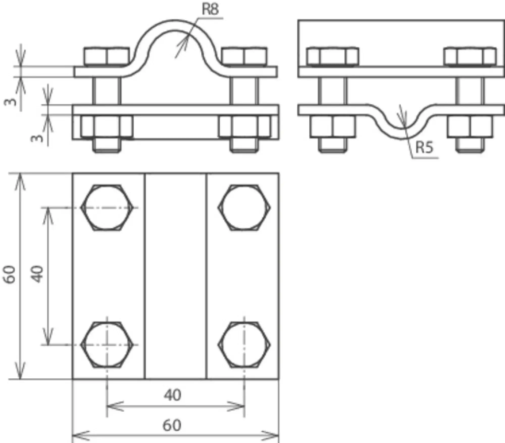 Dehn 318252 Cross unit St/tZn f. Rd 8-10/16mm - Rd 16/Fl 30mm without intermediate plate (img_004) Dehn 318252 Cross unit St/tZn f. Rd 8-10/16mm - Rd 16/Fl 30mm without intermediate plate (img_004)